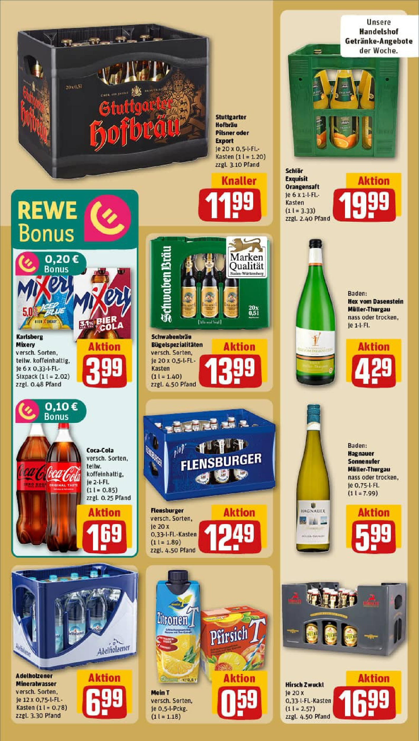 REWE Prospekt ab 14.09.2025 zum Blättern » Angebote | Seite: 14 | Produkte: Coca cola, Cola, Adelholzener, Mixery REWE Prospekt ab 14.09.2025 zum Blättern » Angebote | Seite: 14 | Produkte: Coca cola, Cola, Adelholzener, Mixery