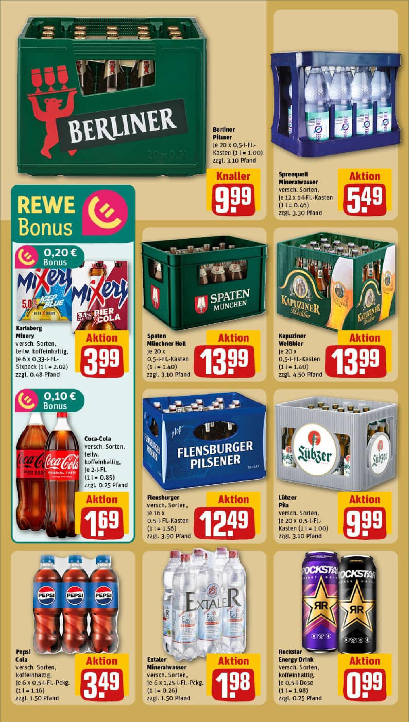 REWE Prospekt ab 14.09.2025 zum Blättern » Angebote | Seite: 16 | Produkte: Cola, Weißbier, Pils, Berliner pilsner