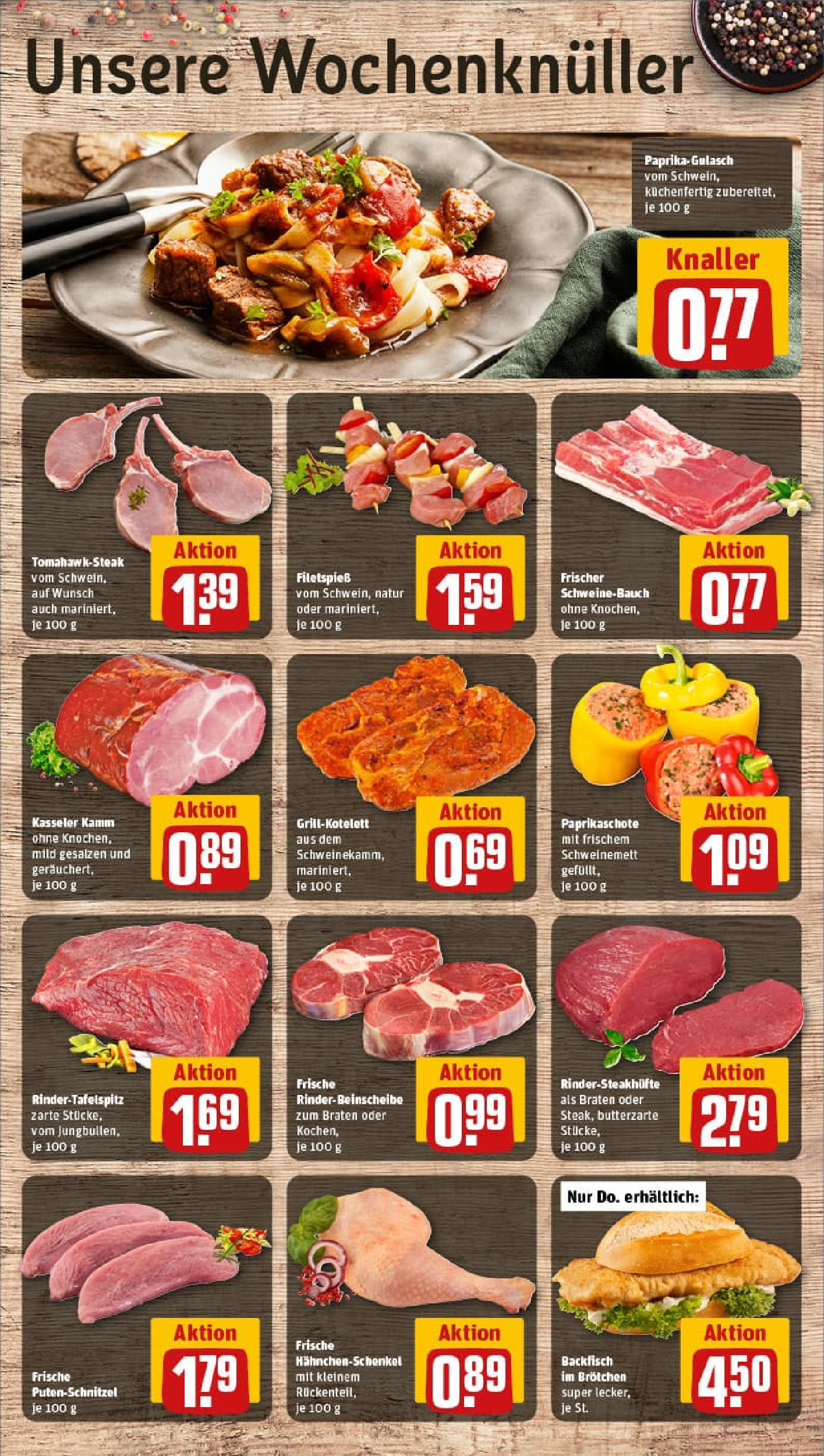 REWE Prospekt ab 14.09.2025 zum Blättern » Angebote | Seite: 8 | Produkte: Schnitzel, Paprika, Gulasch, Steak REWE Prospekt ab 14.09.2025 zum Blättern » Angebote | Seite: 8 | Produkte: Schnitzel, Paprika, Gulasch, Steak