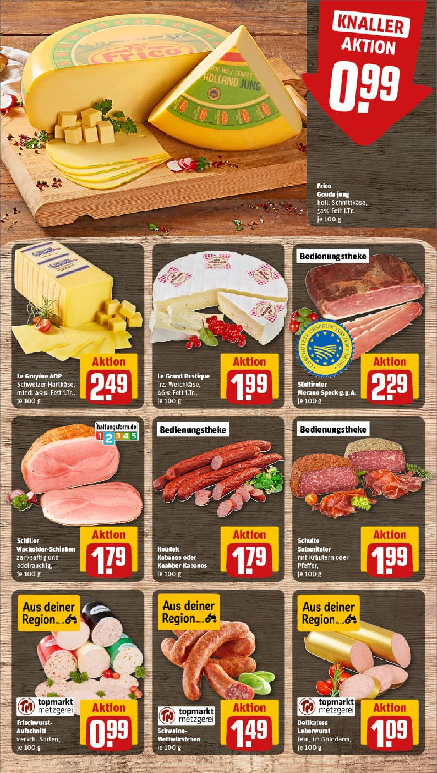 REWE Prospekt ab 14.09.2025 zum Blättern » Angebote | Seite: 9 | Produkte: Gouda, Salami REWE Prospekt ab 14.09.2025 zum Blättern » Angebote | Seite: 9 | Produkte: Gouda, Salami