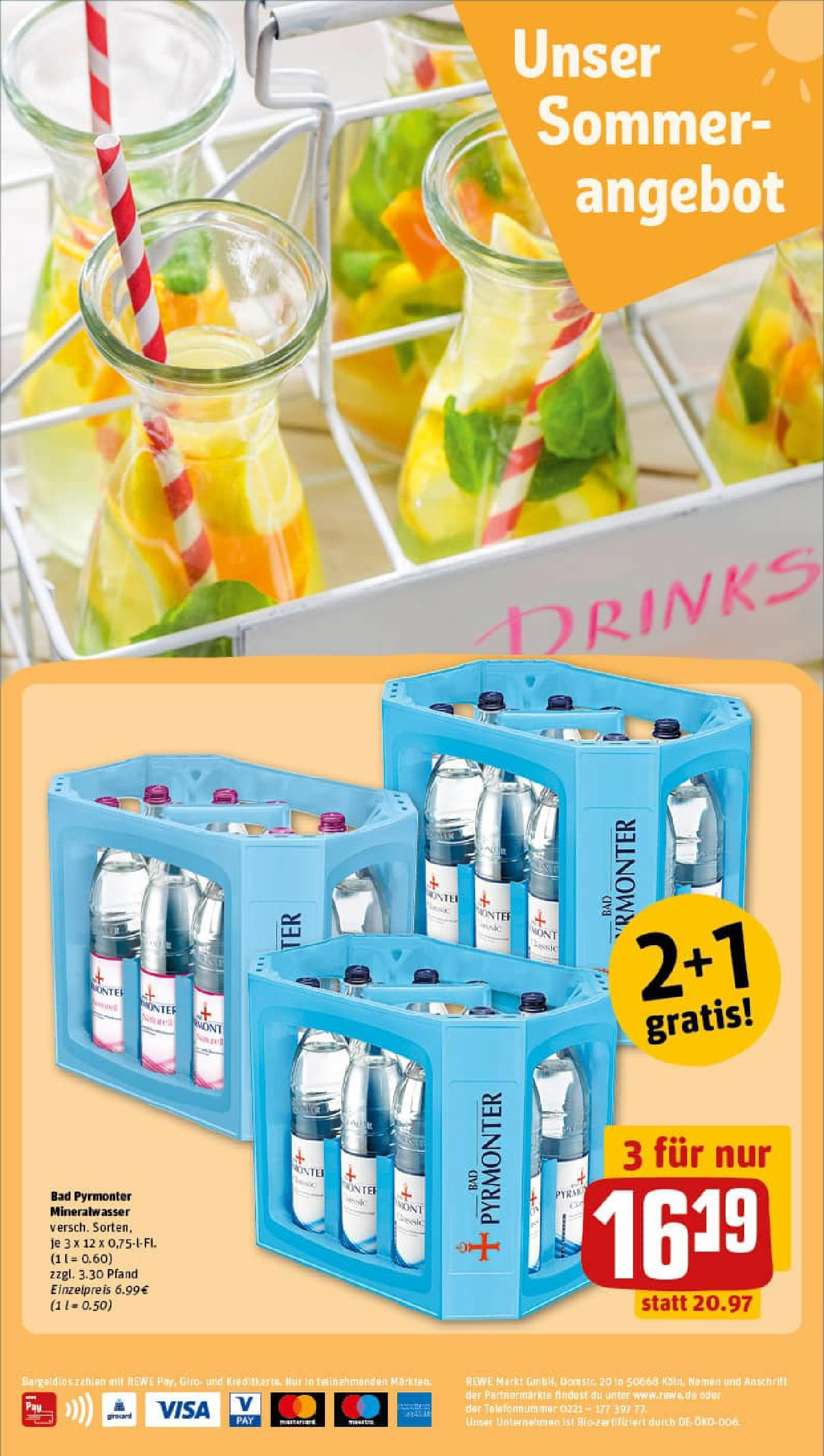 REWE Prospekt ab 14.09.2025 zum Blättern » Angebote | Seite: 2 | Produkte: Bad, Mineralwasser