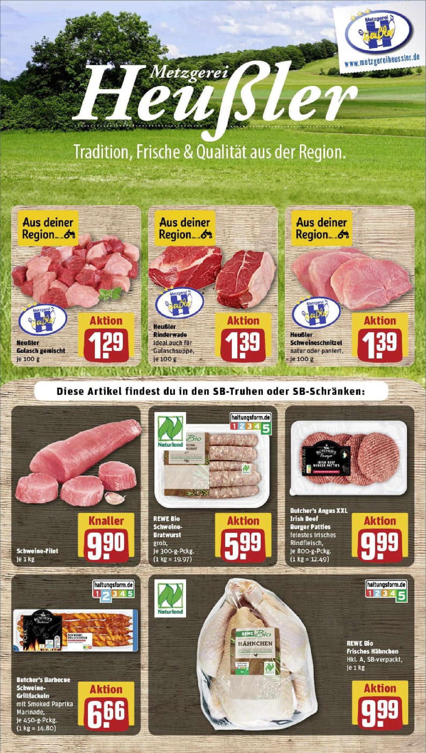 REWE Prospekt ab 14.09.2025 zum Blättern » Angebote | Seite: 8 | Produkte: Hahnchen, Bratwurst, Burger, Wurst