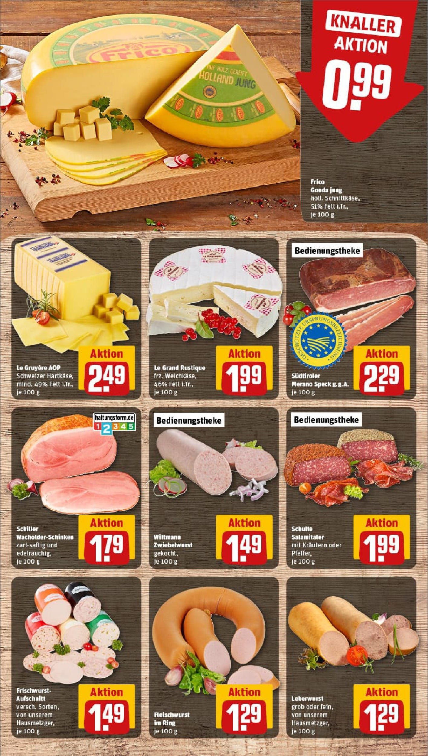 REWE Prospekt ab 14.09.2025 zum Blättern » Angebote | Seite: 9 | Produkte: Gouda, Salami