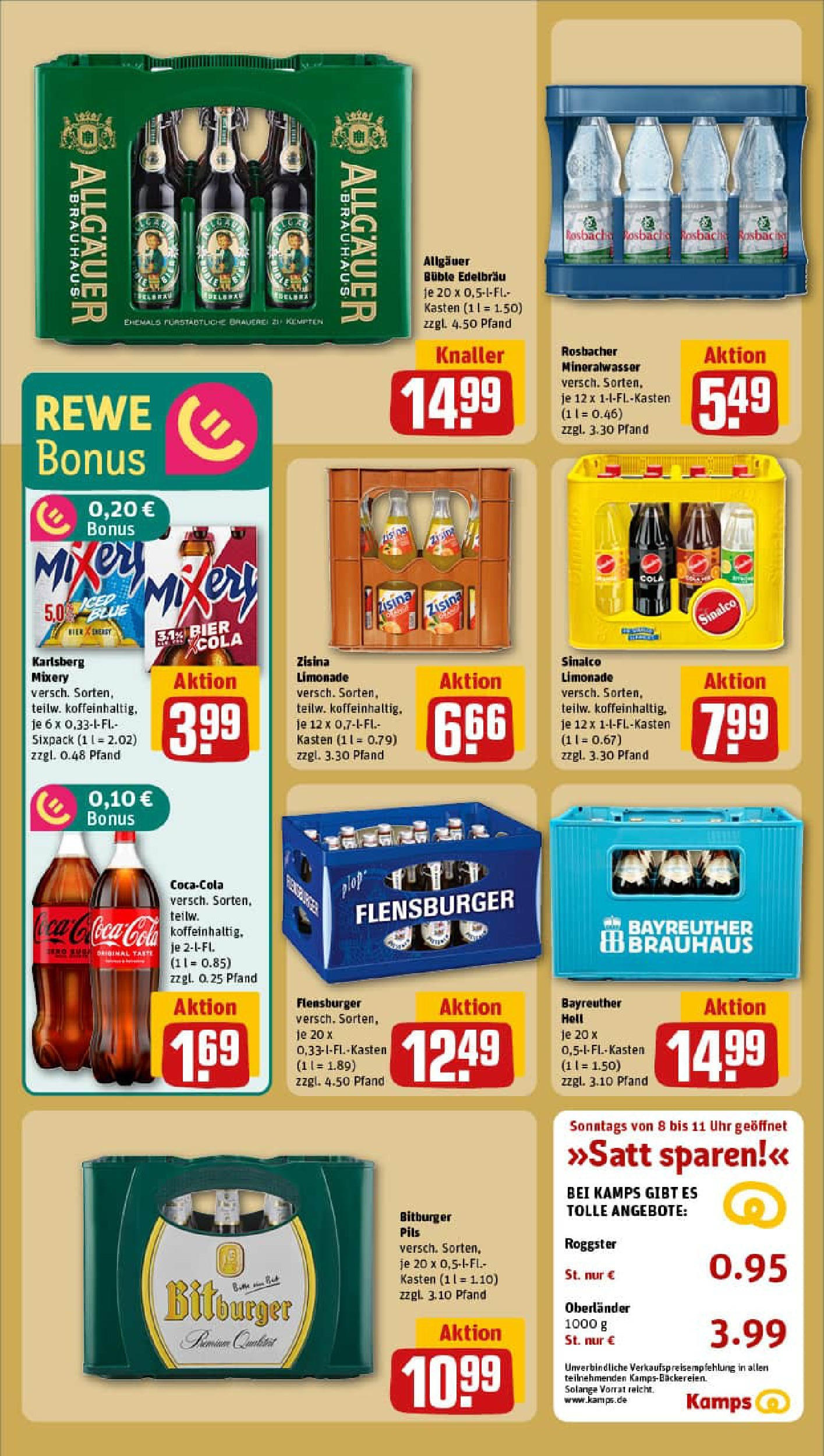 REWE Prospekt ab 14.09.2025 zum Blättern » Angebote | Seite: 16 | Produkte: Bitburger, Cola, Bier, Uhr REWE Prospekt ab 14.09.2025 zum Blättern » Angebote | Seite: 16 | Produkte: Bitburger, Cola, Bier, Uhr