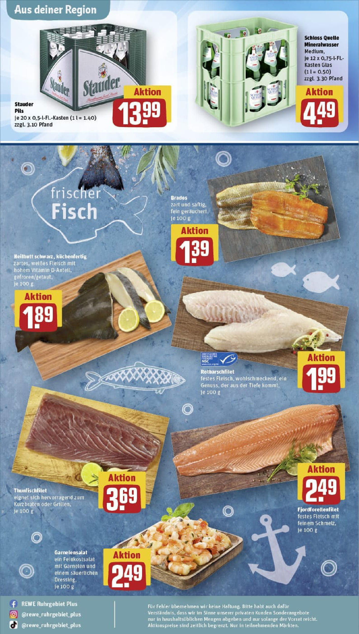 REWE Prospekt ab 14.09.2025 zum Blättern » Angebote | Seite: 30 | Produkte: Pils, Garnelen, Fisch, Fleisch