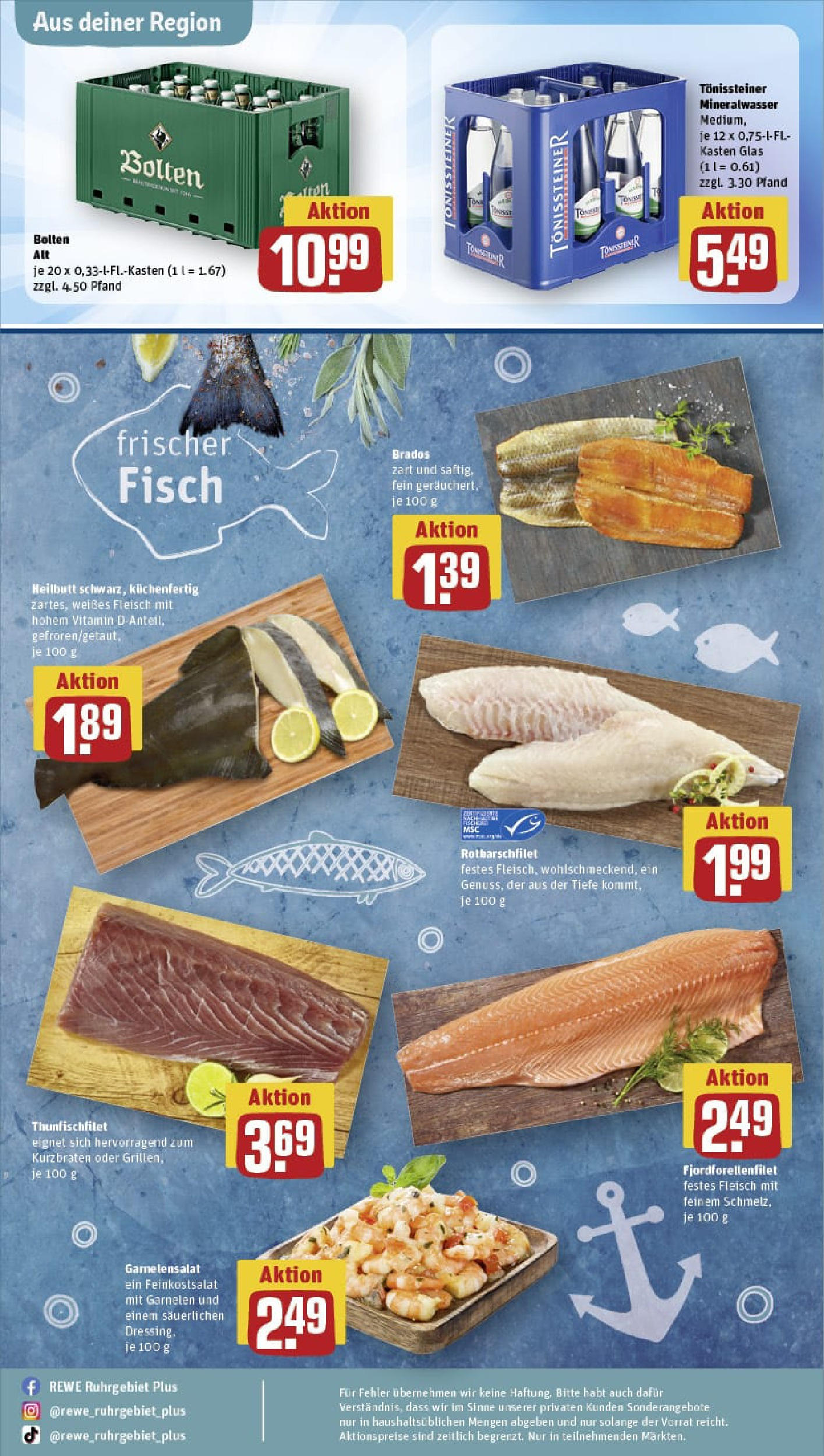 REWE Prospekt ab 14.09.2025 zum Blättern » Angebote | Seite: 31 | Produkte: Garnelen, Mineralwasser, Fisch, Fleisch REWE Prospekt ab 14.09.2025 zum Blättern » Angebote | Seite: 31 | Produkte: Garnelen, Mineralwasser, Fisch, Fleisch
