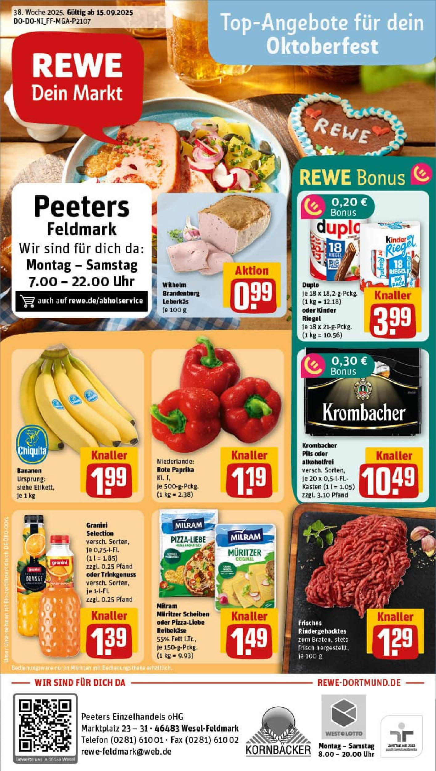 REWE Prospekt ab 14.09.2025 zum Blättern » Angebote | Seite: 1