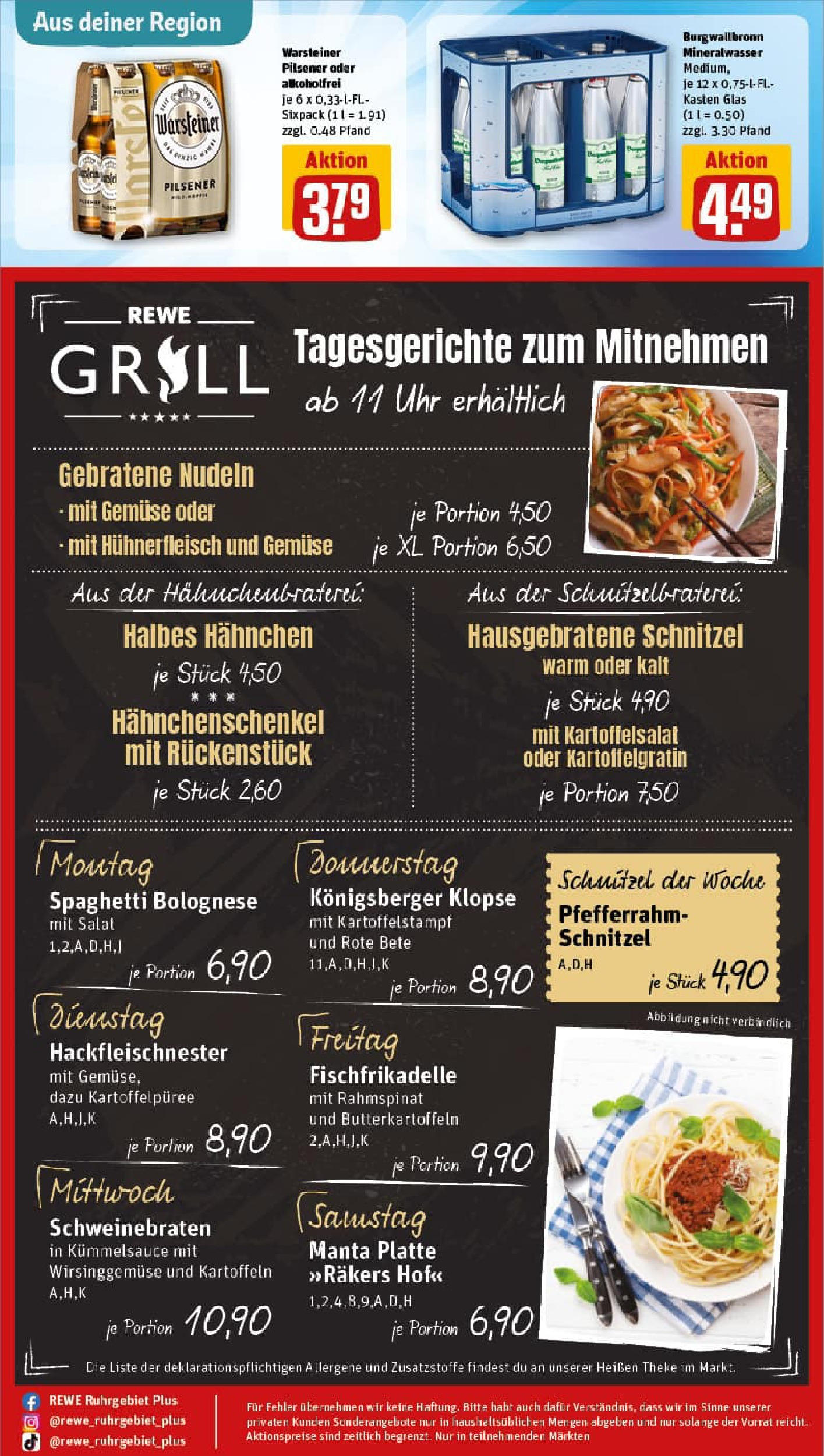 REWE Prospekt ab 14.09.2025 zum Blättern » Angebote | Seite: 31 | Produkte: Hahnchenschenkel, Mineralwasser, Kartoffeln, Nudeln