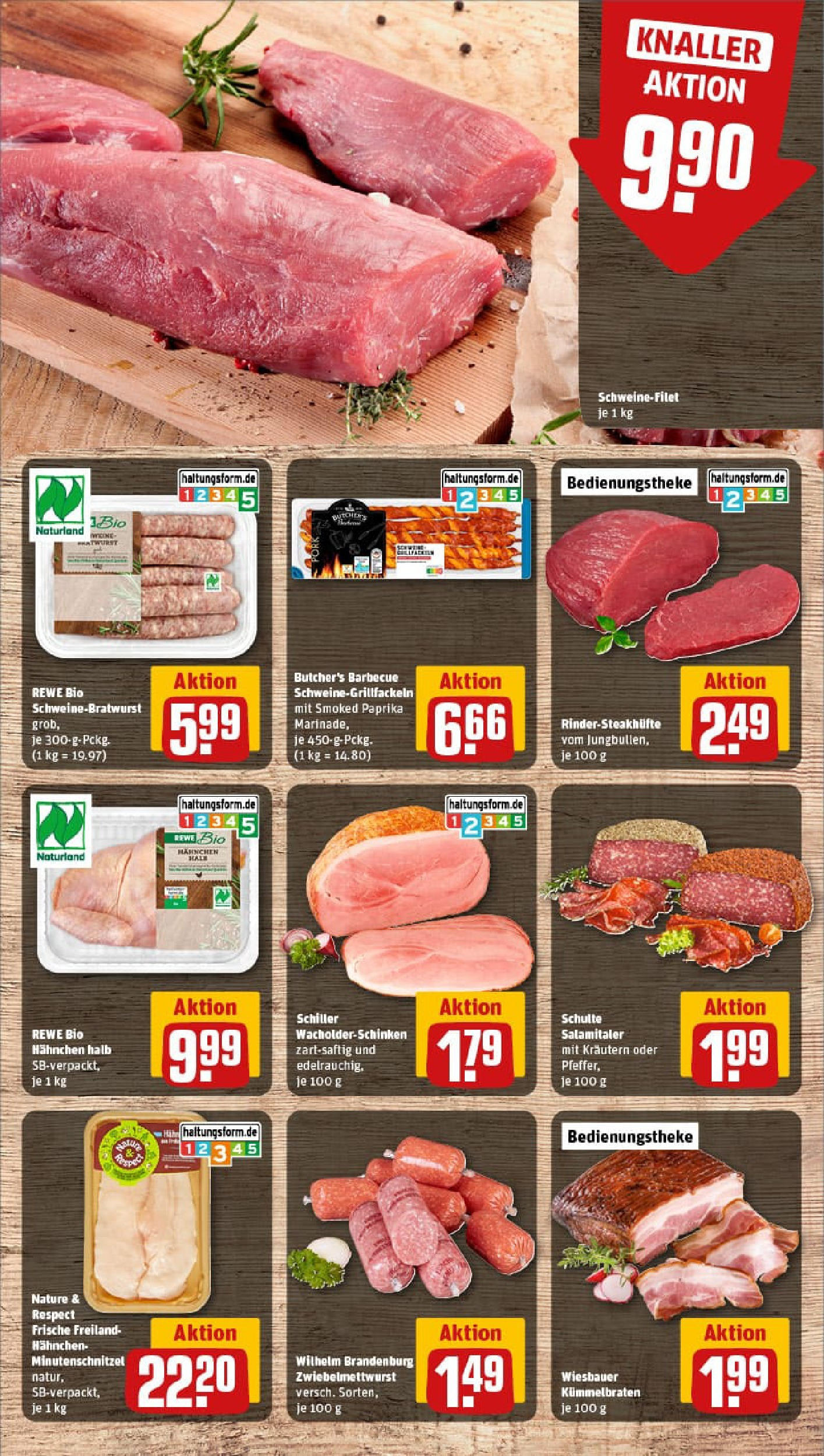 REWE Prospekt ab 14.09.2025 zum Blättern » Angebote | Seite: 6 | Produkte: Hahnchen, Schweinefilet, Paprika, Steak REWE Prospekt ab 14.09.2025 zum Blättern » Angebote | Seite: 6 | Produkte: Hahnchen, Schweinefilet, Paprika, Steak