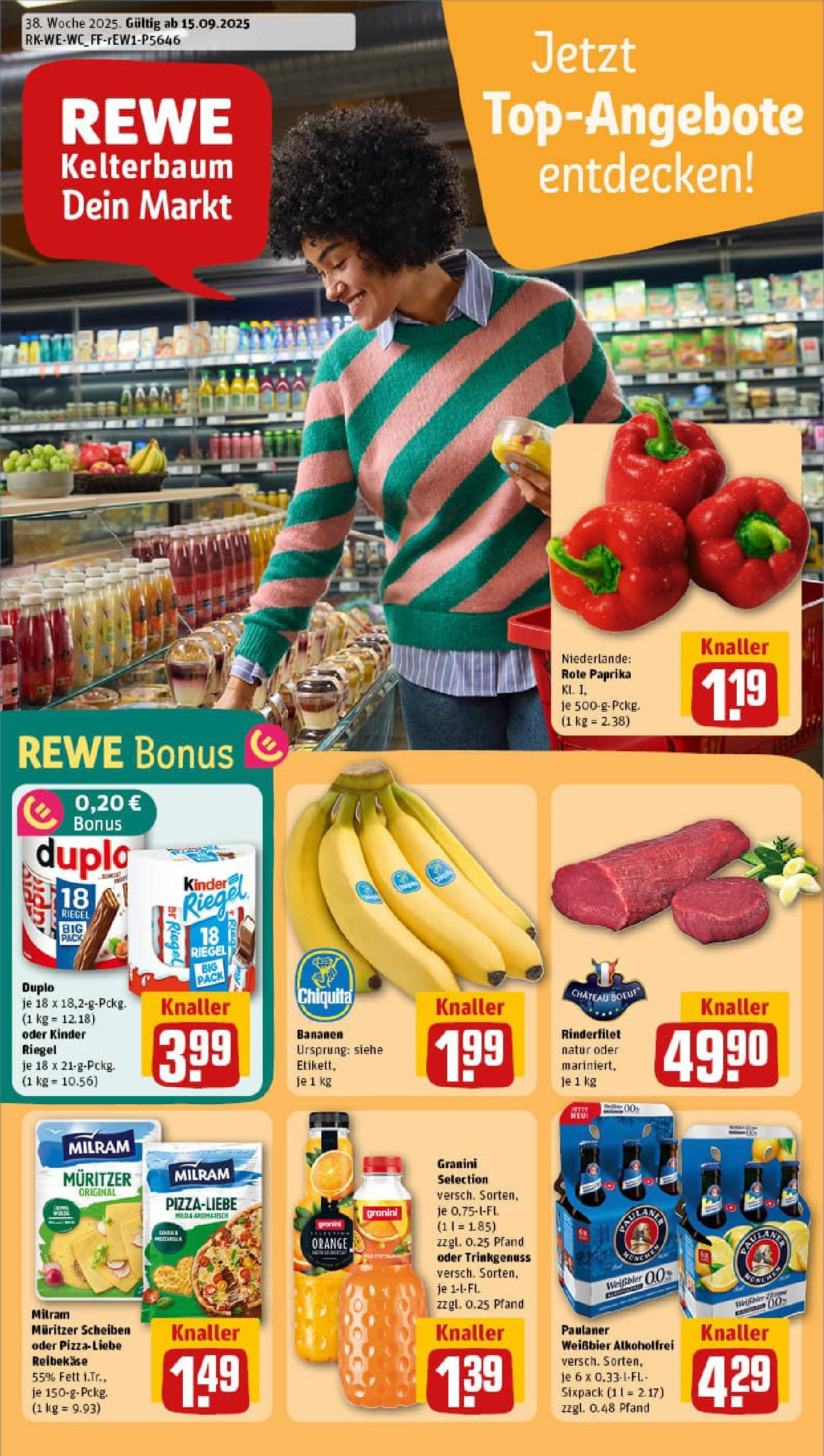REWE Prospekt ab 14.09.2025 zum Blättern » Angebote | Seite: 1