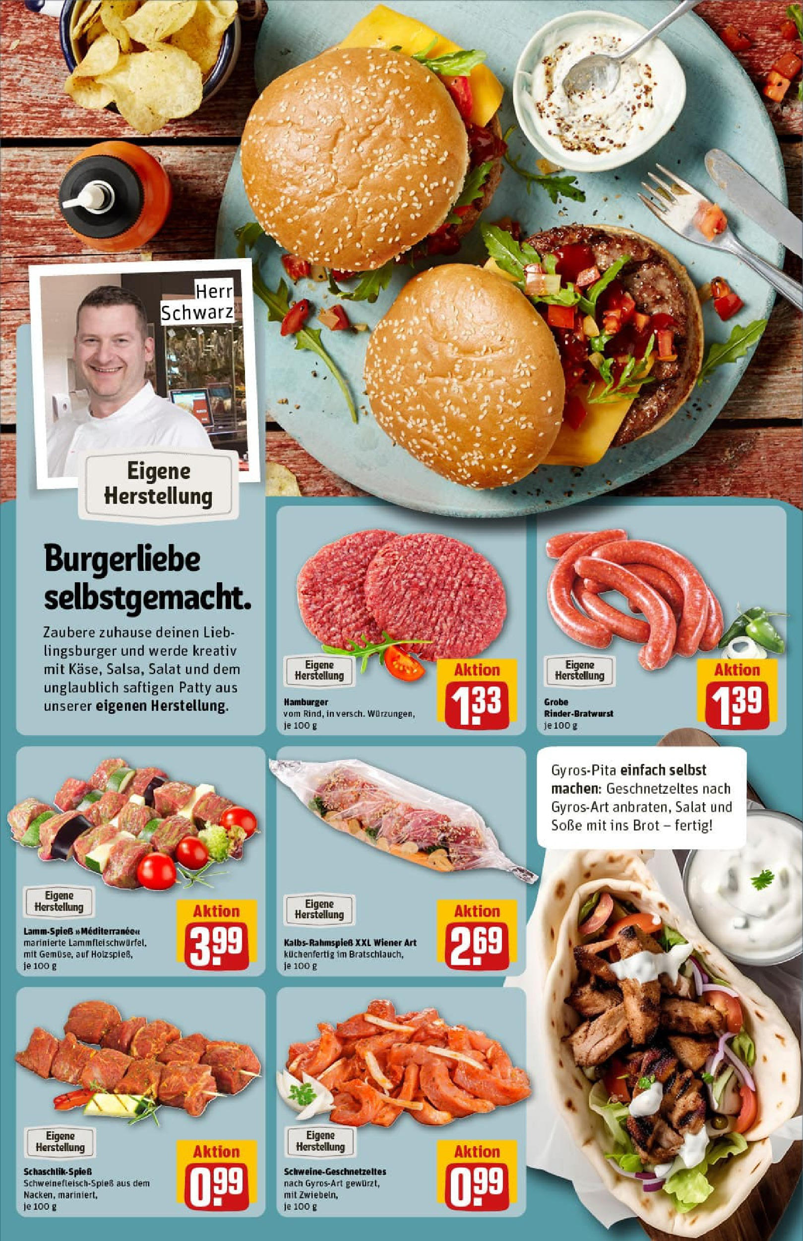 REWE Prospekt ab 14.09.2025 zum Blättern » Angebote | Seite: 13 | Produkte: Soße, Brot, Salat