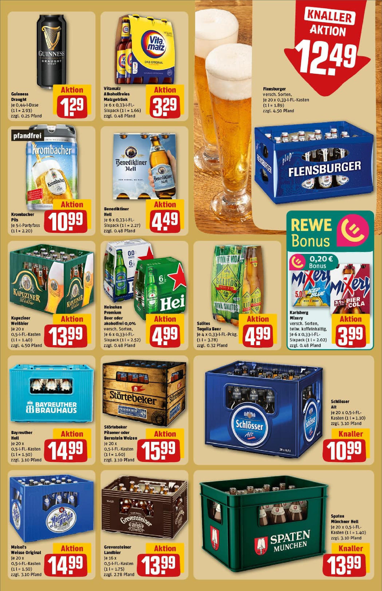 REWE Prospekt ab 14.09.2025 zum Blättern » Angebote | Seite: 19 | Produkte: Mixer, Energy, Benediktiner hell, Krombacher REWE Prospekt ab 14.09.2025 zum Blättern » Angebote | Seite: 19 | Produkte: Mixer, Energy, Benediktiner hell, Krombacher