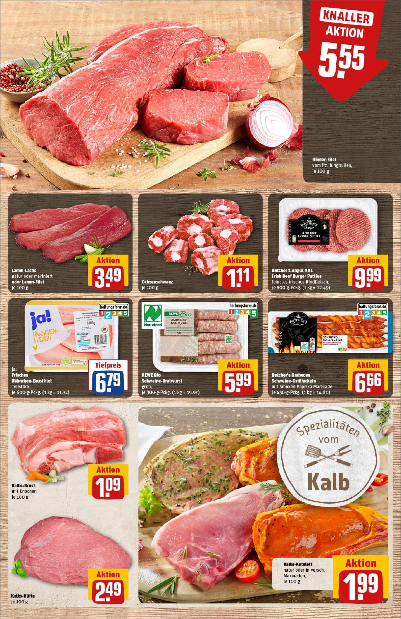 REWE Prospekt ab 14.09.2025 zum Blättern » Angebote | Seite: 9 | Produkte: Hahnchen, Rinderfilet, Bratwurst, Paprika