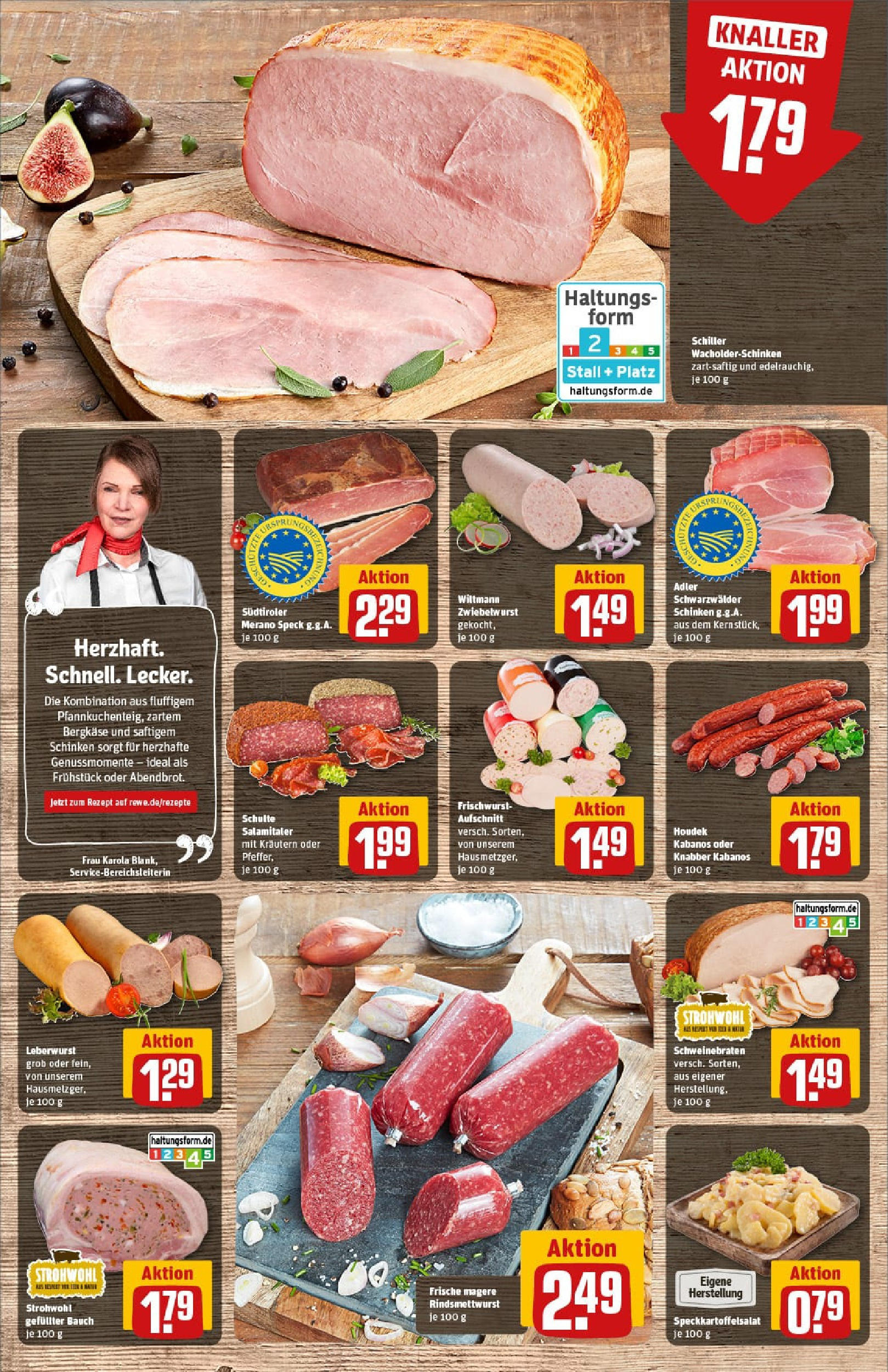 REWE Prospekt ab 14.09.2025 zum Blättern » Angebote | Seite: 10 | Produkte: Pfeffer, Salami, Schinken