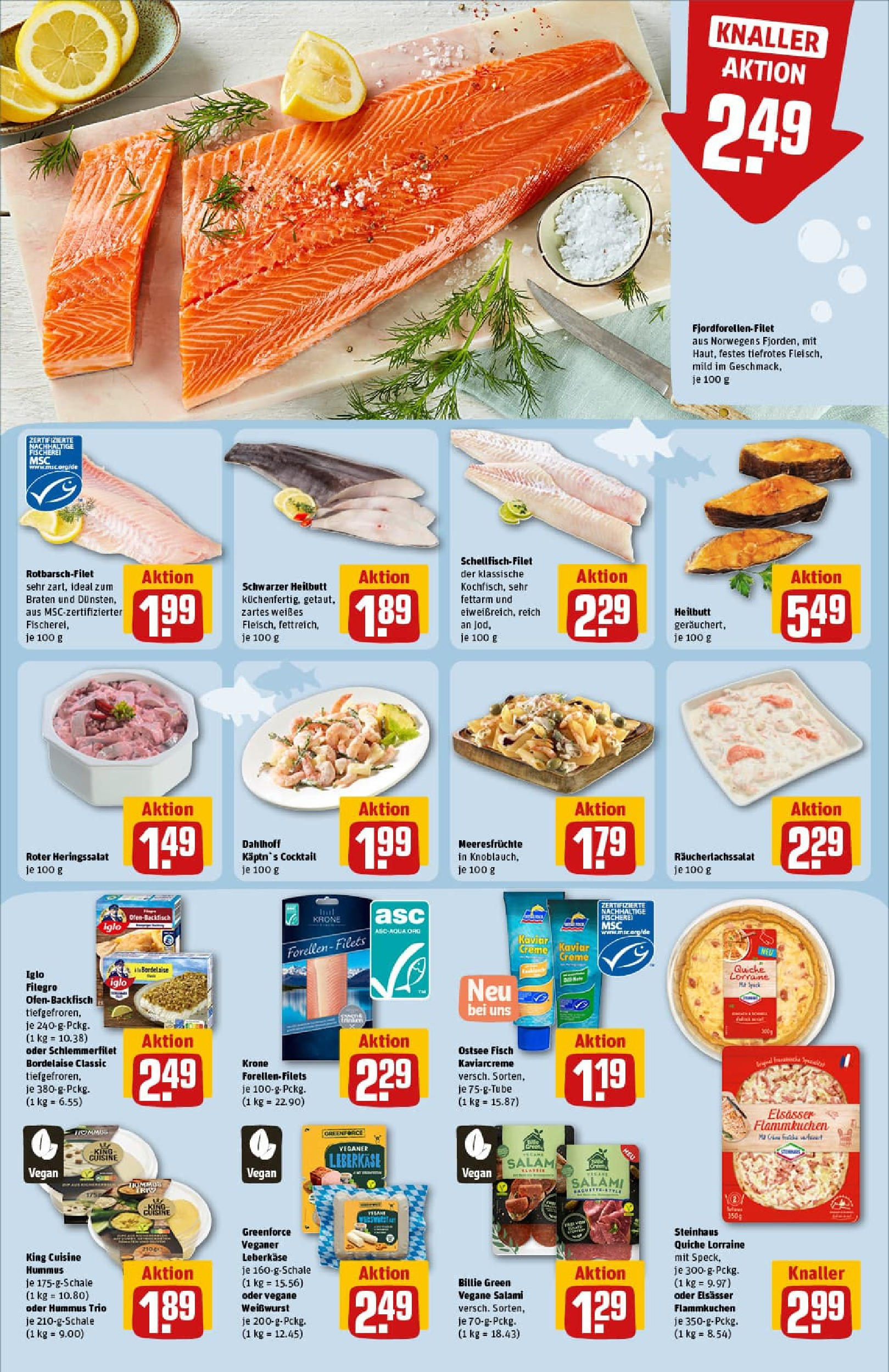 REWE Prospekt ab 14.09.2025 zum Blättern » Angebote | Seite: 12 | Produkte: Iglo, Weißwurst, Creme, Fisch