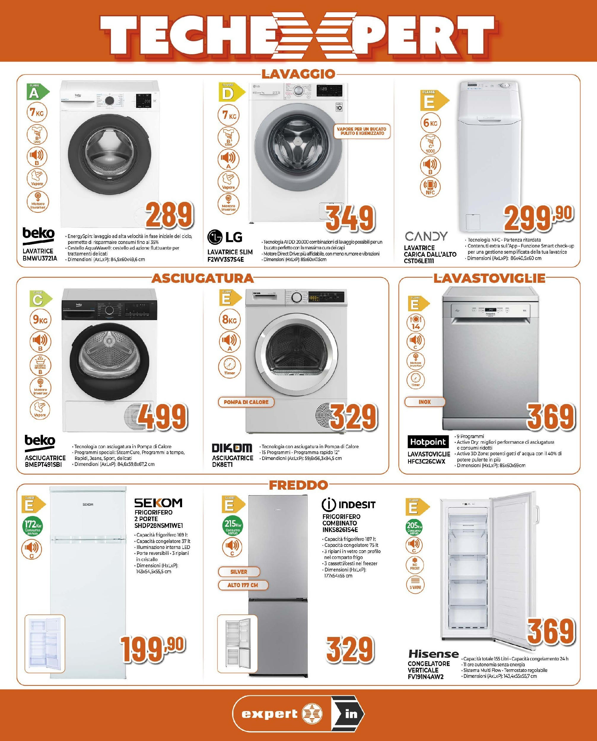 Anteprima volantino Ipercoop dal ﻿10/09/2025﻿ ﻿- nuovo offerte | Pagina: 5 | Prodotti: Freezer, Lavatrice, Asciugatrice, Congelatore