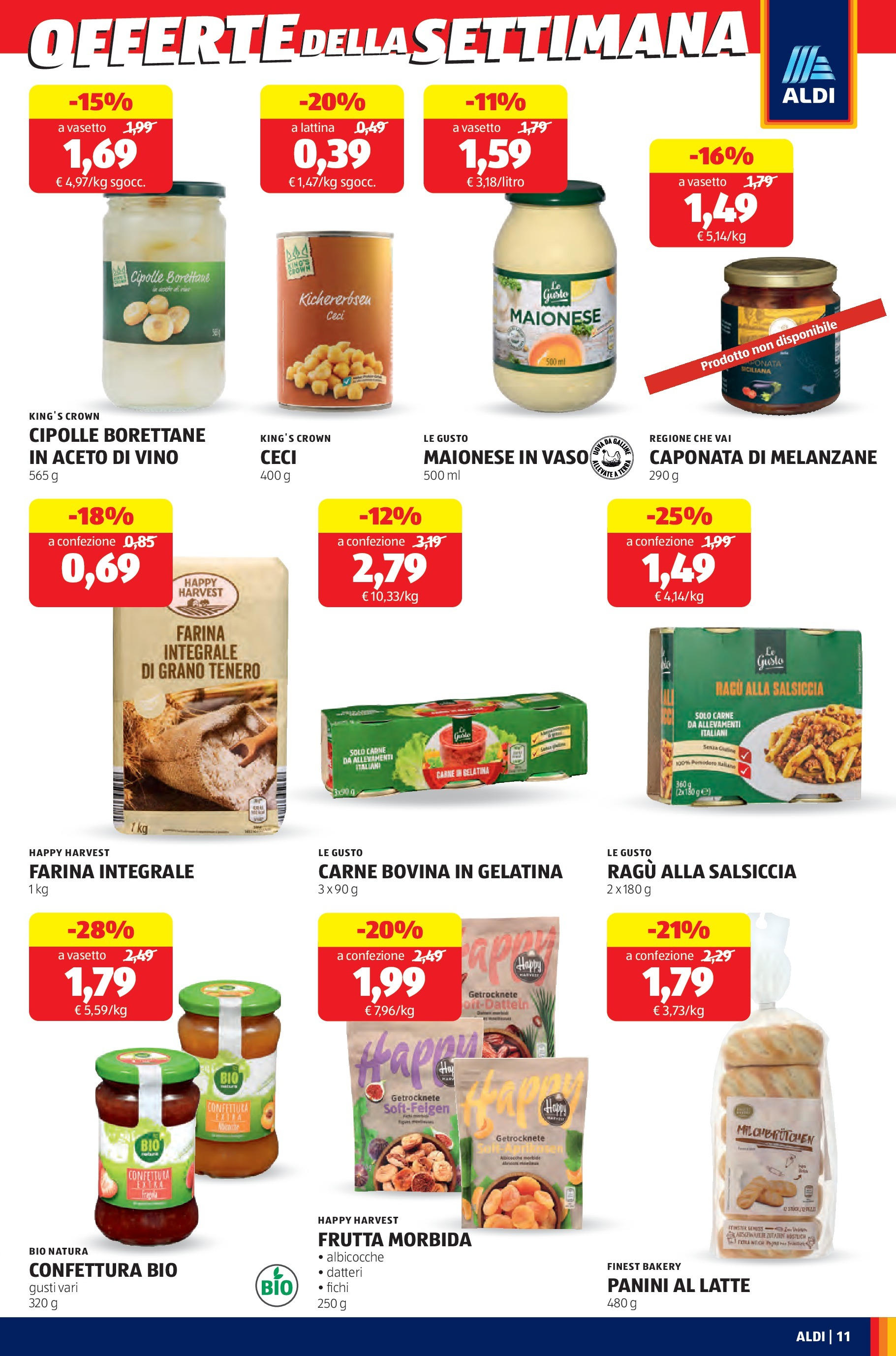 Nuovo Aldi - SOTTOCOSTO dal 14/09/2025 > offerte anteprima 🛍️ | Pagina: 11 | Prodotti: Cipolle, Aceto, Albicocche, Vaso