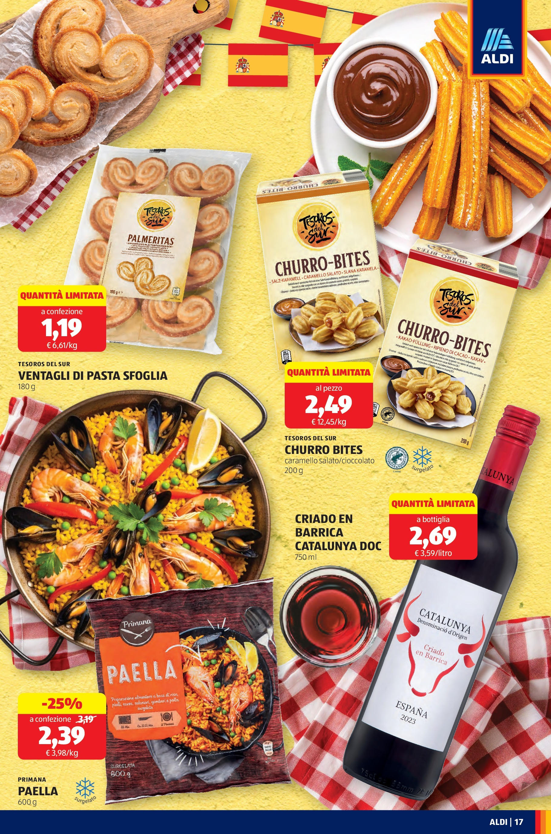 Nuovo Aldi - SOTTOCOSTO dal 14/09/2025 > offerte anteprima 🛍️ | Pagina: 17 | Prodotti: Gamberi, Cacao, Bottiglia, Paella