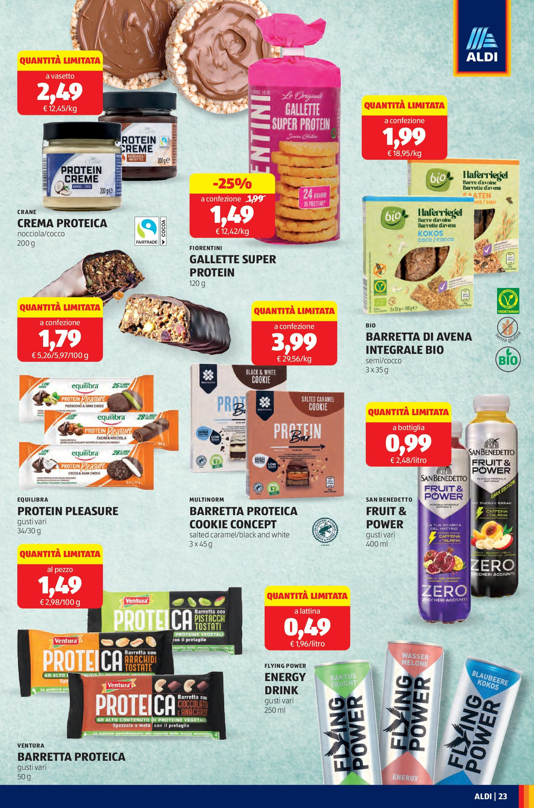 Nuovo Aldi - SOTTOCOSTO dal 14/09/2025 > offerte anteprima 🛍️ | Pagina: 23 | Prodotti: Gallette, Barretta, Cacao, Bottiglia