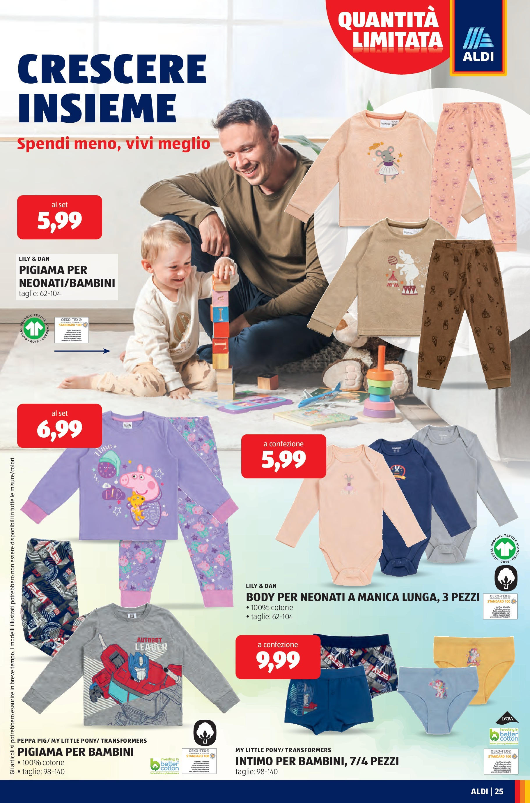 Nuovo Aldi - SOTTOCOSTO dal 14/09/2025 > offerte anteprima 🛍️ | Pagina: 25 | Prodotti: Intimo, Pigiama, Body