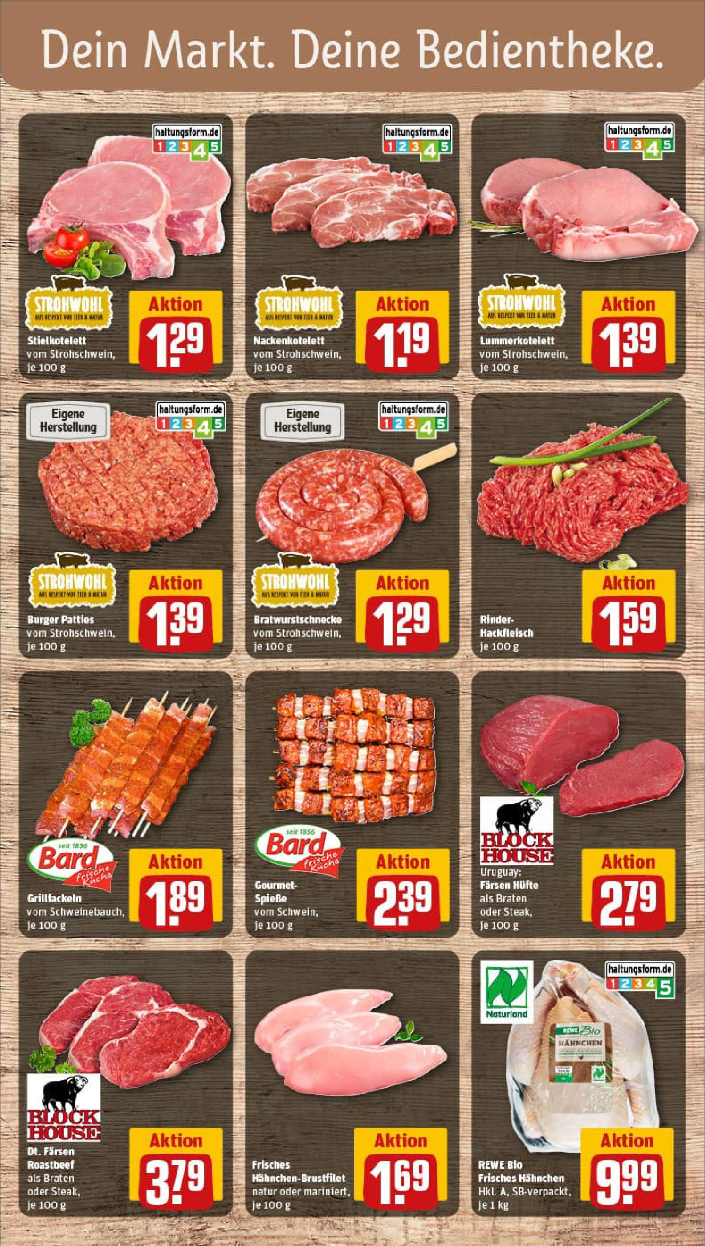 REWE Prospekt ab 14.09.2025 zum Blättern » Angebote | Seite: 8 | Produkte: Burger, Spieße, Roastbeef, Hackfleisch REWE Prospekt ab 14.09.2025 zum Blättern » Angebote | Seite: 8 | Produkte: Burger, Spieße, Roastbeef, Hackfleisch