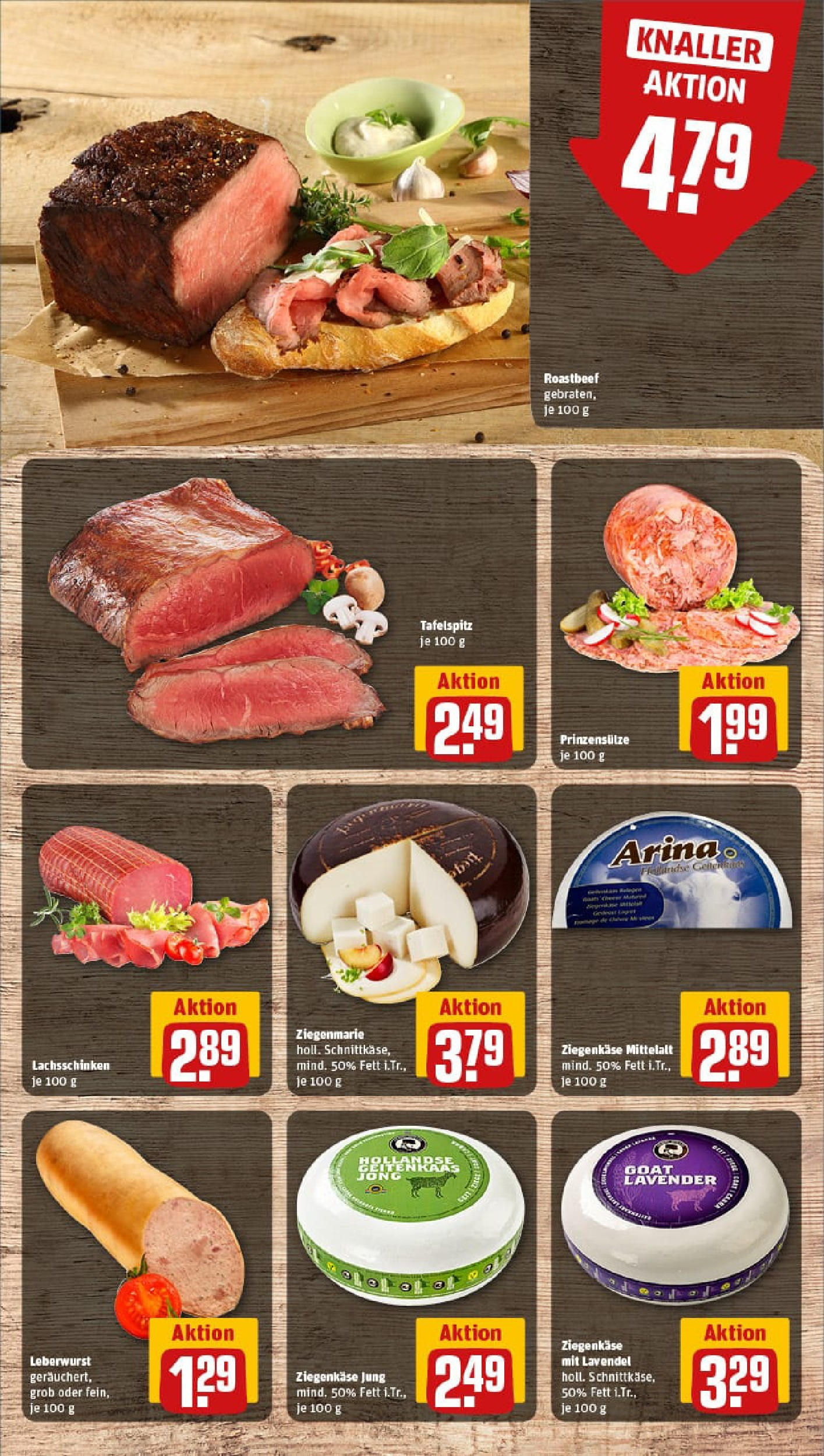 REWE Prospekt ab 14.09.2025 zum Blättern » Angebote | Seite: 9 | Produkte: Tafelspitz, Ziegenkäse, Roastbeef, Lavendel