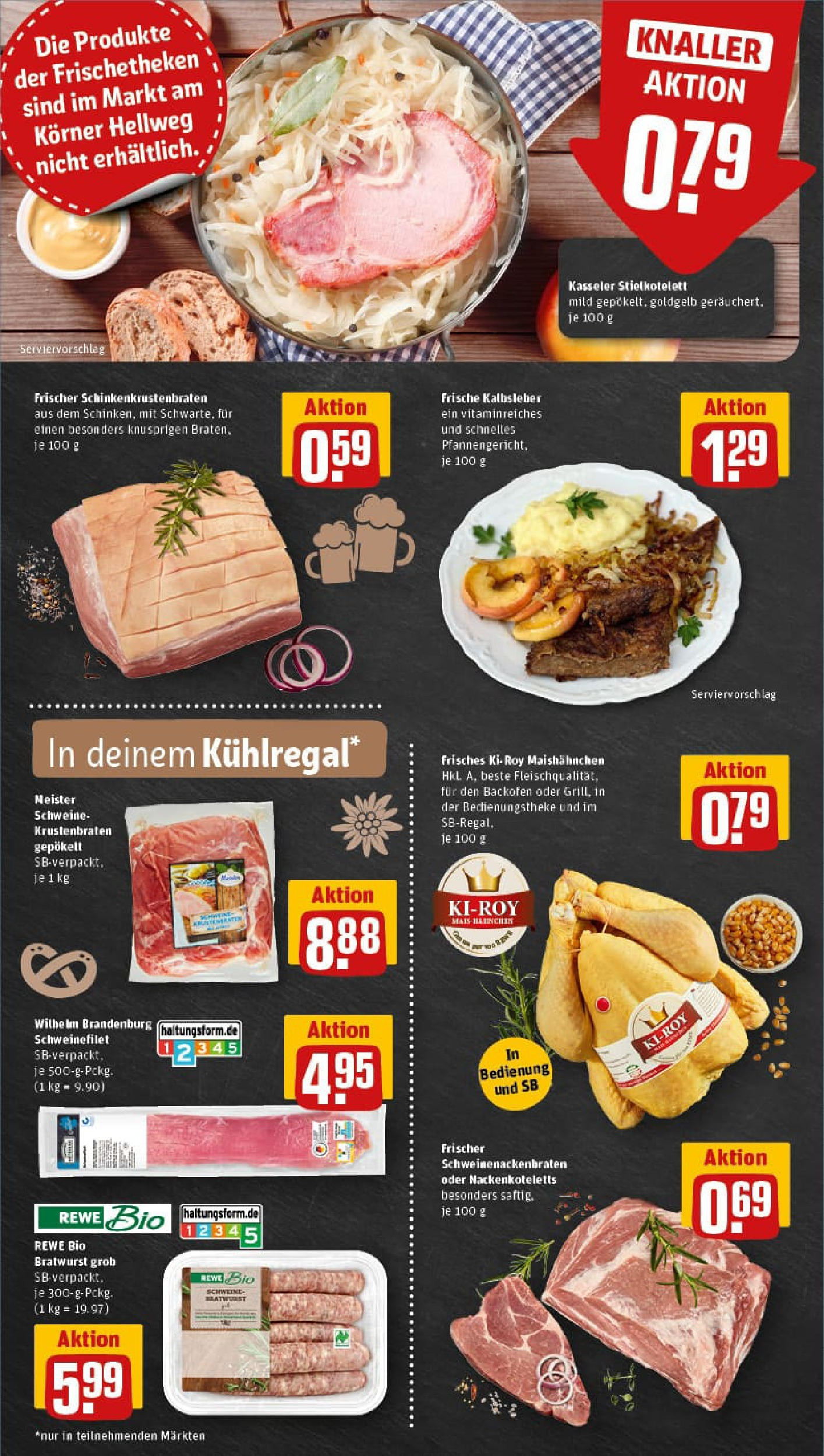 REWE Prospekt ab 14.09.2025 zum Blättern » Angebote | Seite: 6 | Produkte: Bratwurst, Krustenbraten, Schweinefilet, Backofen