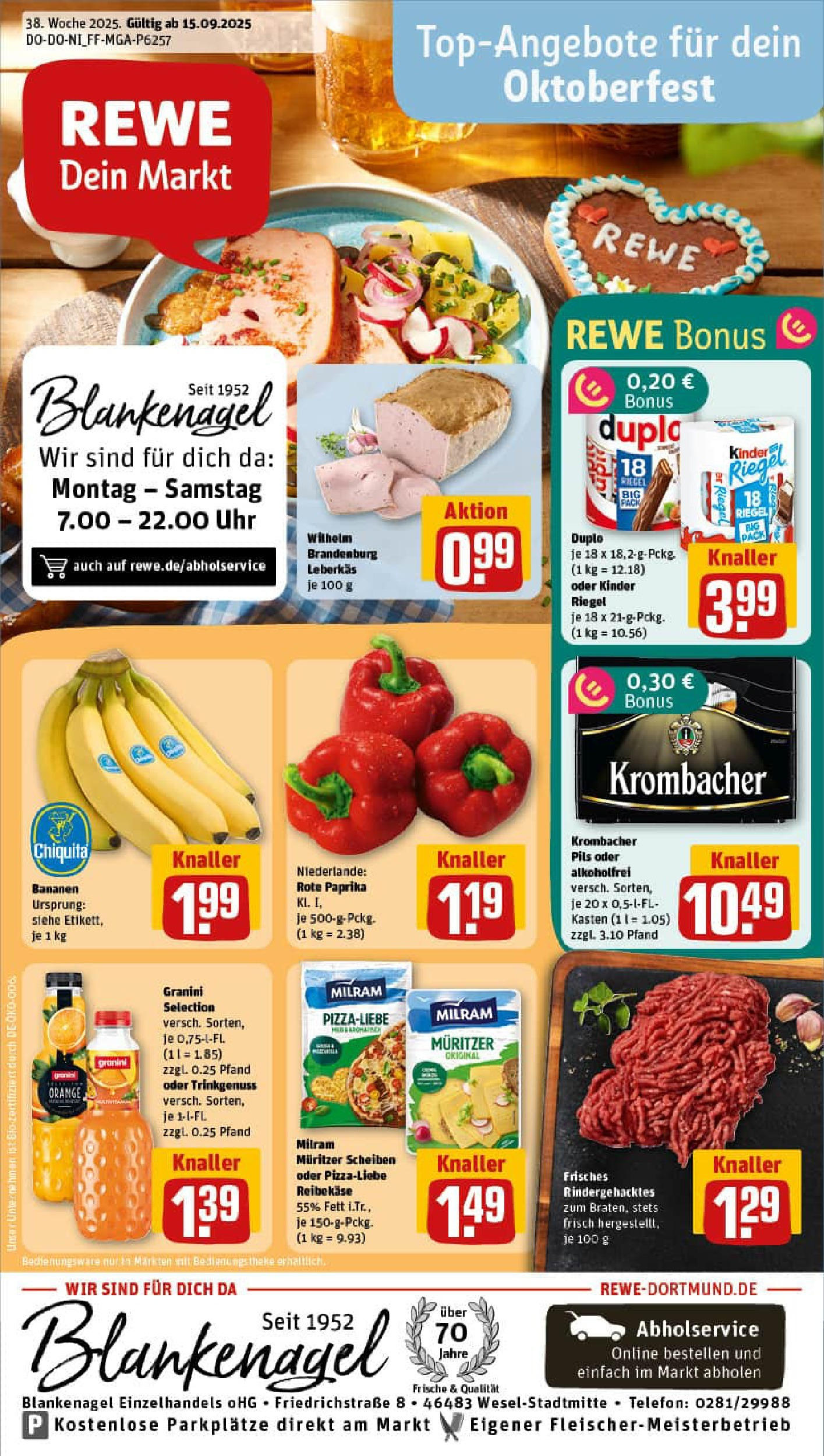 REWE Prospekt ab 14.09.2025 zum Blättern » Angebote | Seite: 1