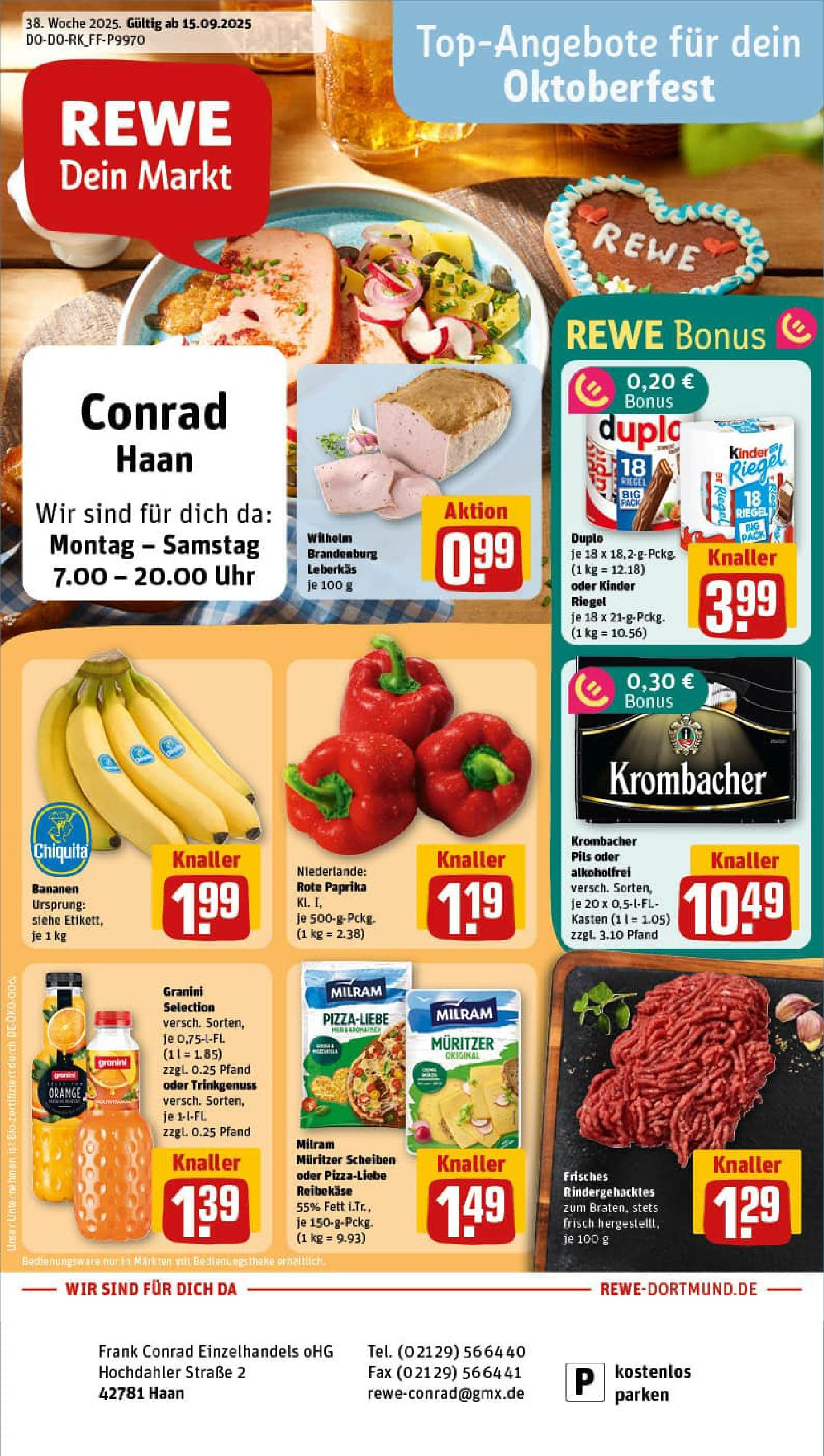 REWE Prospekt ab 14.09.2025 zum Blättern » Angebote | Seite: 1