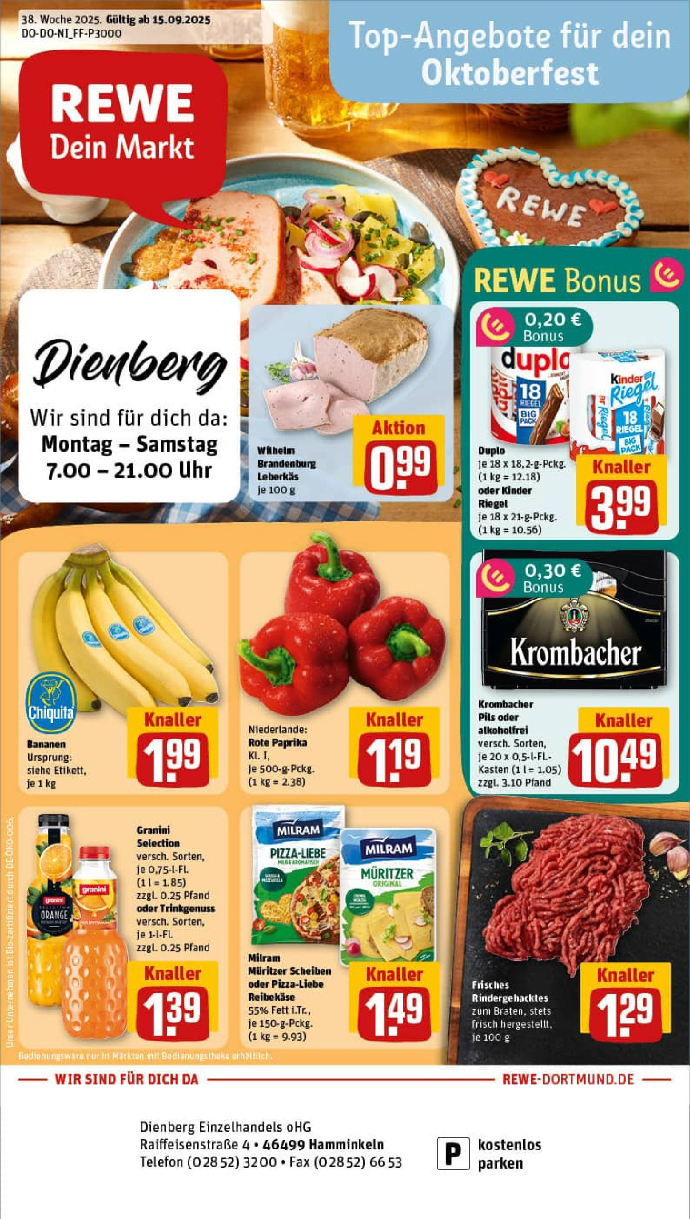 REWE Prospekt ab 14.09.2025 zum Blättern » Angebote | Seite: 1