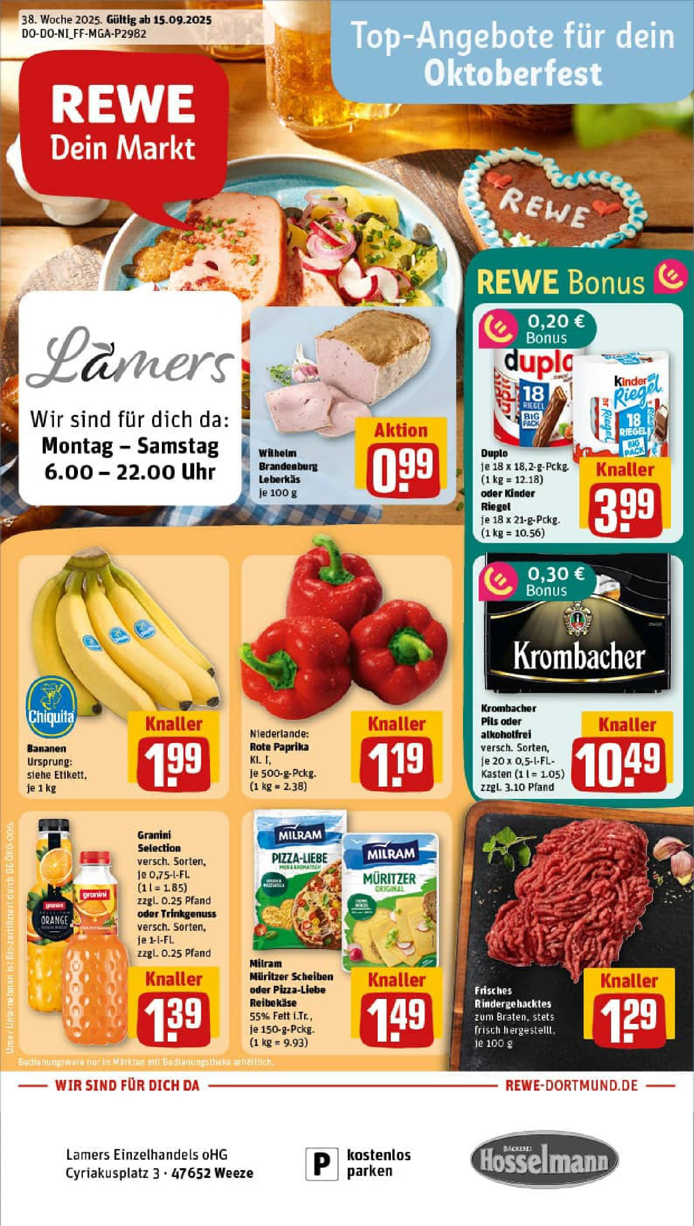 REWE Prospekt ab 14.09.2025 zum Blättern » Angebote | Seite: 1 REWE Prospekt ab 14.09.2025 zum Blättern » Angebote | Seite: 1