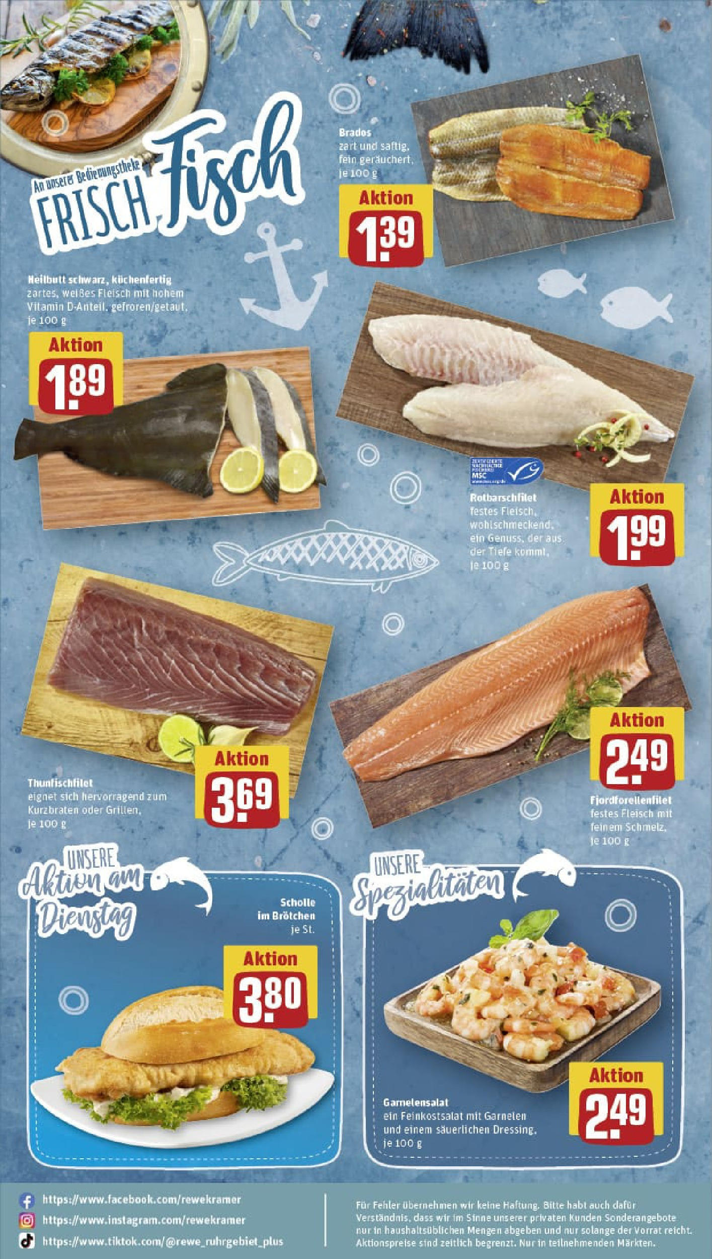 REWE Prospekt ab 14.09.2025 zum Blättern » Angebote | Seite: 30 | Produkte: Garnelen, Fisch, Fleisch