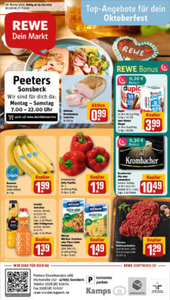 Rewe prospekt Sonsbeck	 ab 14.09.2025 gültig