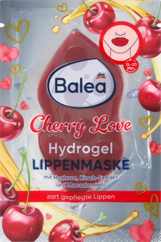 Balea Lippenmaske Hydrogel Cherry Love