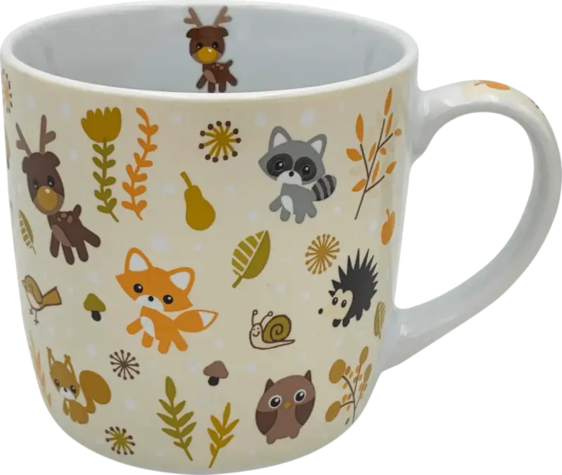 Dekorieren & Einrichten Kaffeebecher Herbstmotive, für Kinder, beige