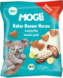 MOGLi Kindersnack Kakao Banane Herzen ab 3 Jahren