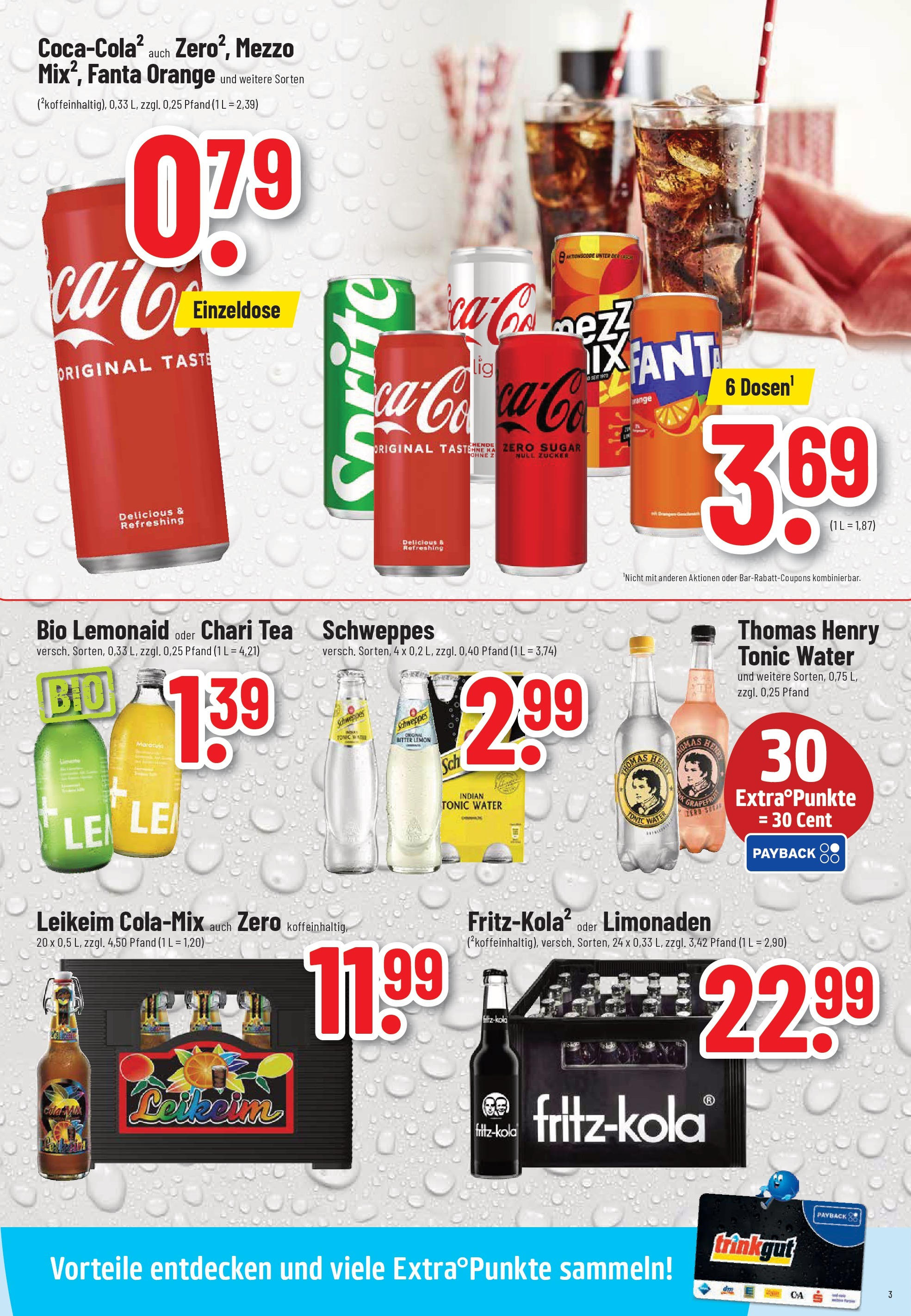 Trinkgut - trinkgut: Wochenangebote (ab 14.09.2025) » Angebote online | Seite: 3 | Produkte: Fanta, Schweppes, Zucker