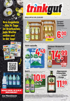 Trinkgut - trinkgut: Wochenangebote ab 14.09.2025 gültig