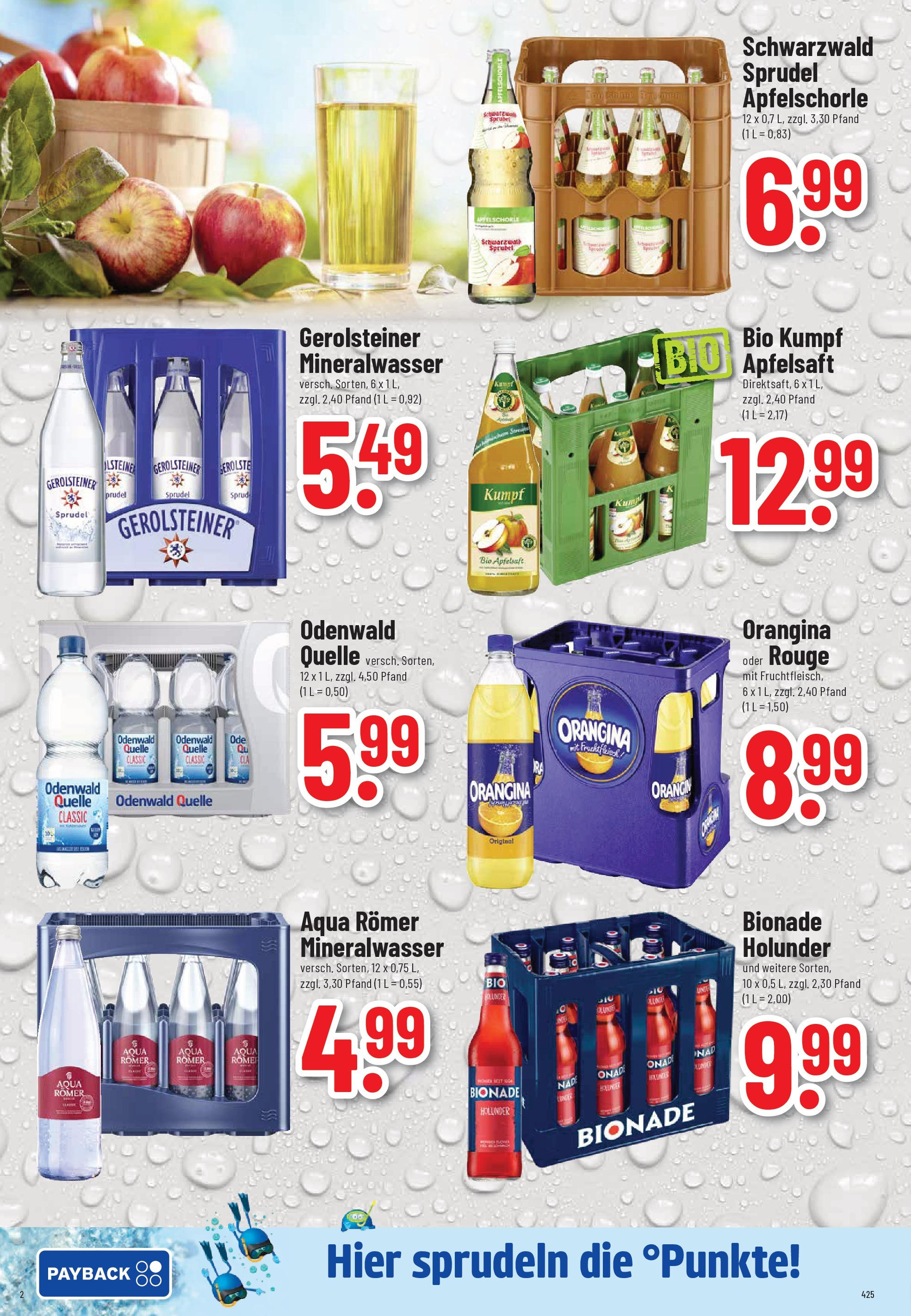 Trinkgut - trinkgut: Wochenangebote (ab 14.09.2025) » Angebote online | Seite: 2 | Produkte: Rouge, Apfelsaft, Mineralwasser, Gerolsteiner