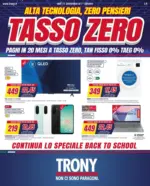 Trony Alta tecnologia, zero pensieri: TASSO ZERO - al 01.10.2025