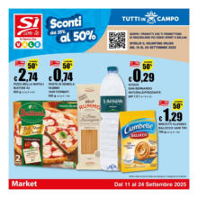 Sconti dal 25% al 50%