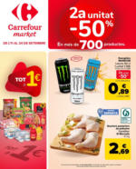 Carrefour Market 2a unitat -50% en més de 700productos - hasta el 24.09.2025