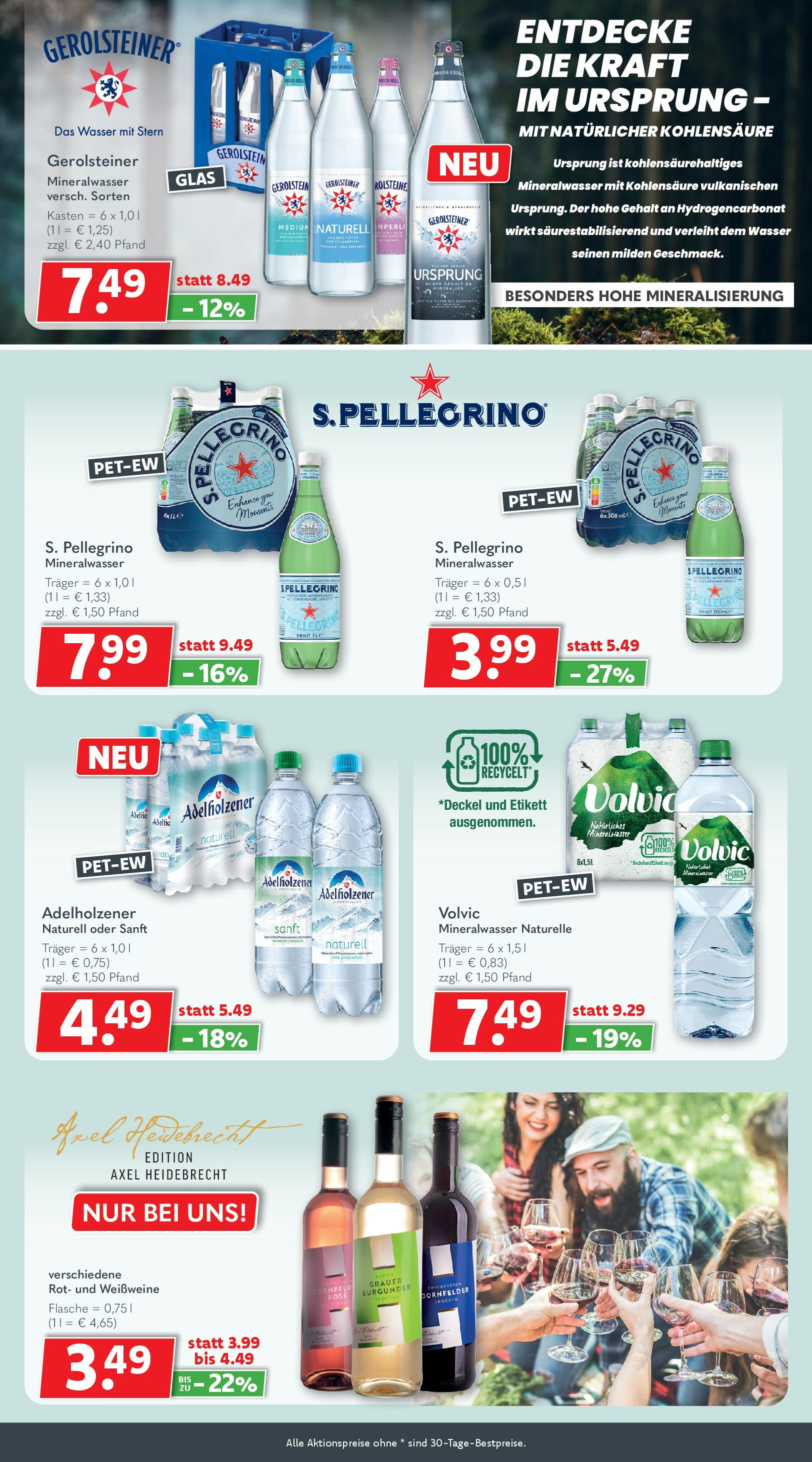 Getränkeland - Getränkeland: Getränkeangebote (ab 14.09.2025) zum Blättern | Seite: 6 | Produkte: Adelholzener, Mineralwasser, Volvic, Gerolsteiner