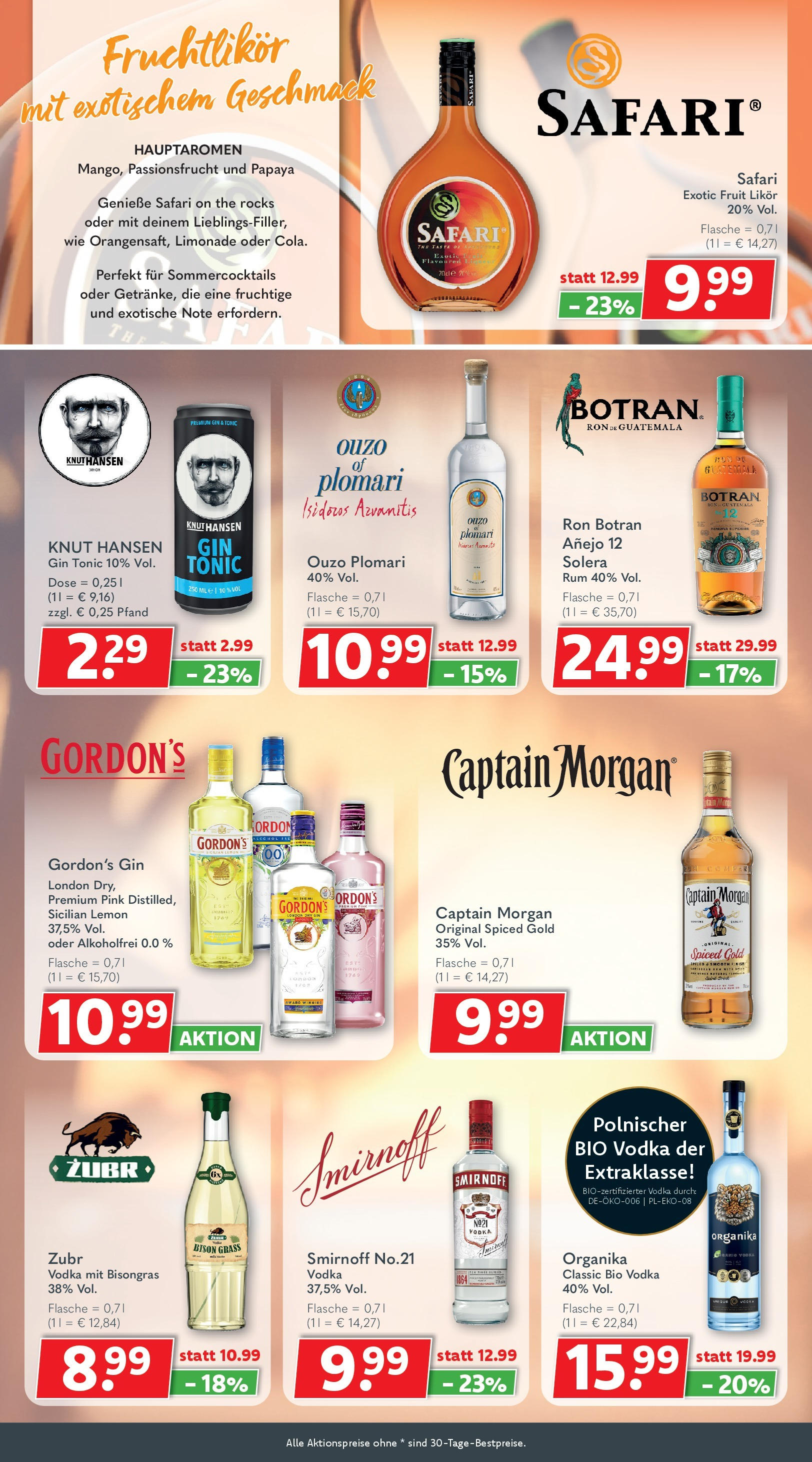 Getränkeland - Getränkeland: Getränkeangebote (ab 14.09.2025) zum Blättern | Seite: 7 | Produkte: Likör, Rum, Smirnoff, Captain morgan