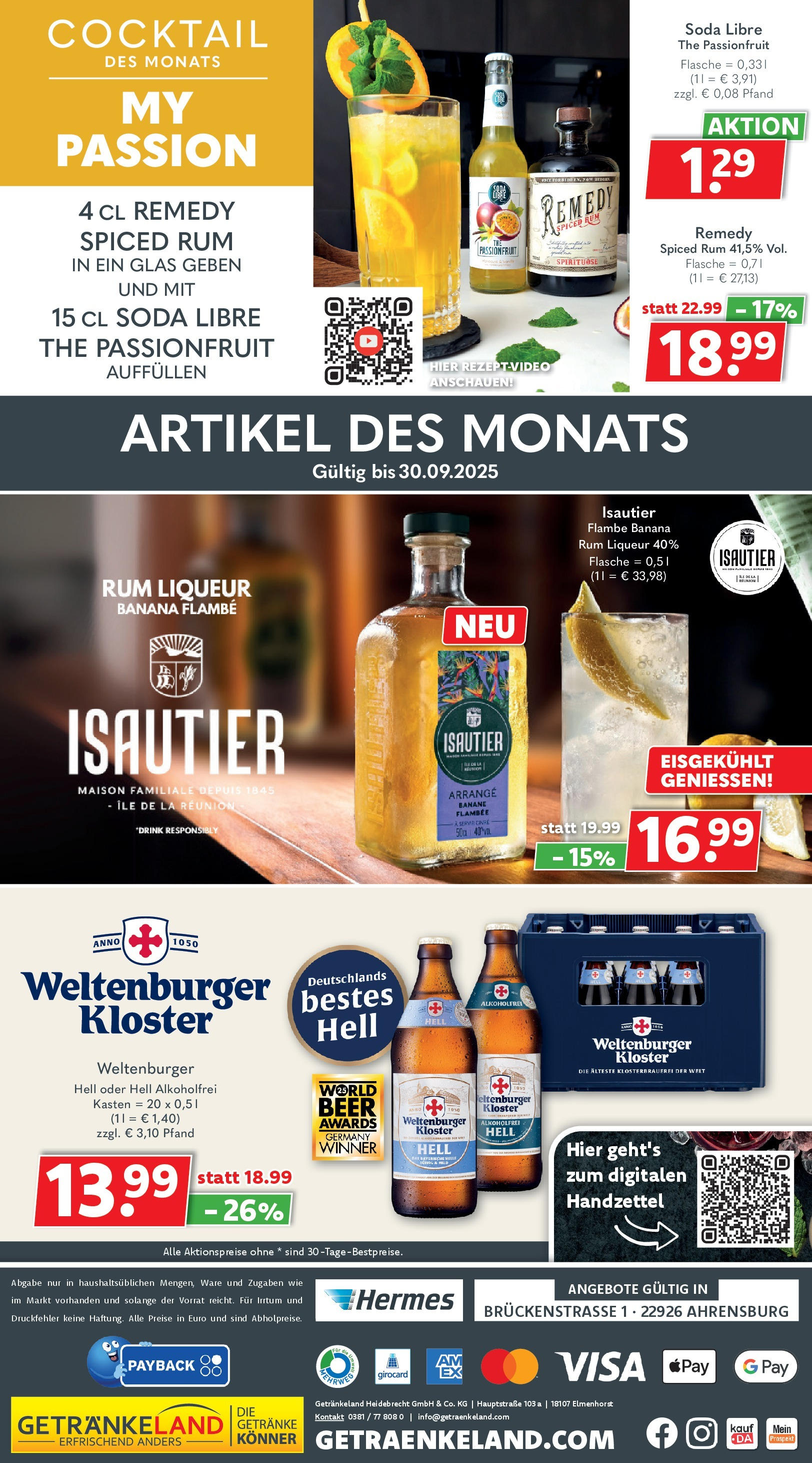 Getränkeland - Getränkeland: Getränkeangebote (ab 14.09.2025) zum Blättern | Seite: 8 | Produkte: Rum