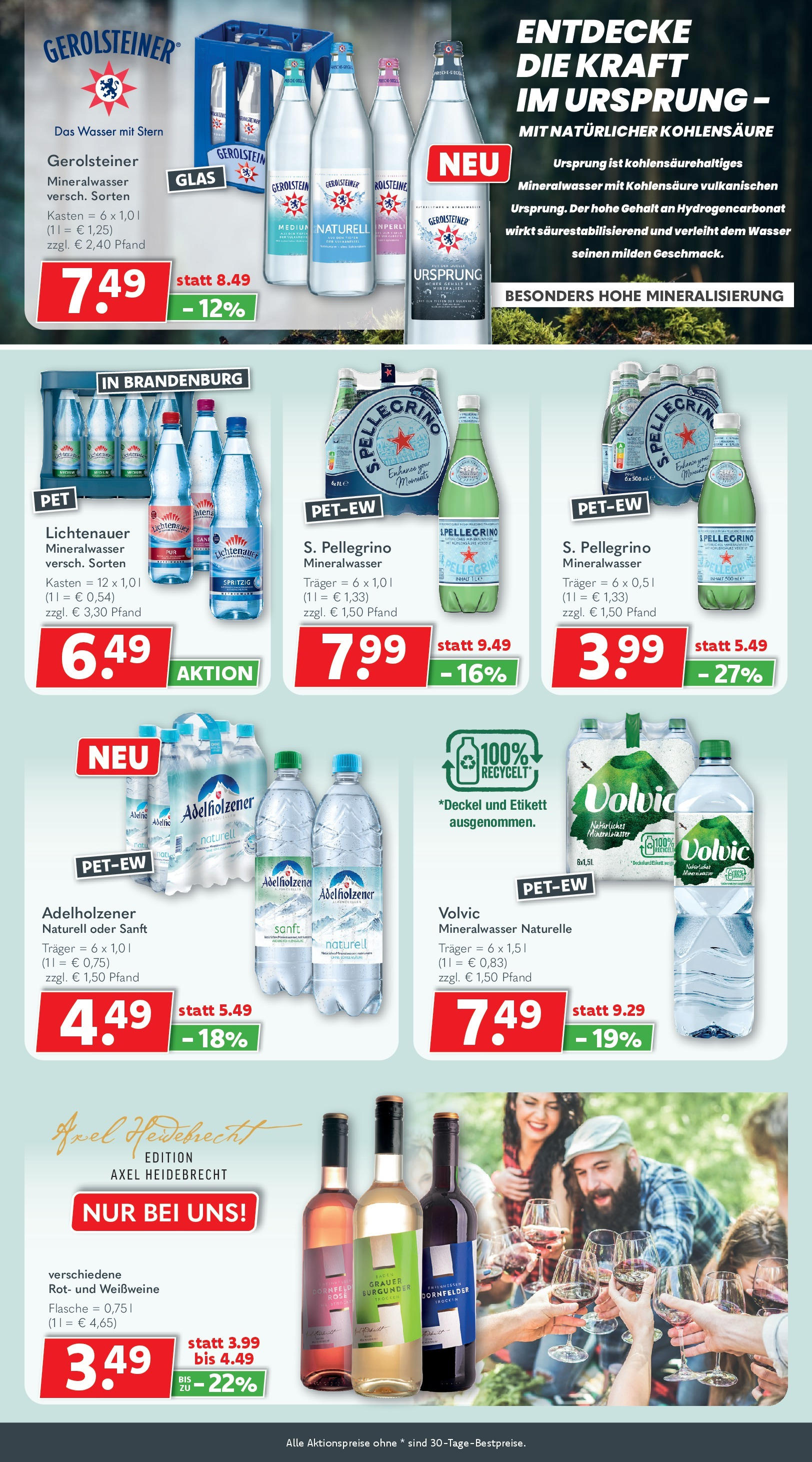 Getränkeland - Getränkeland: Getränkeangebote (ab 14.09.2025) zum Blättern | Seite: 6 | Produkte: Adelholzener, Wasser, Volvic, Gerolsteiner