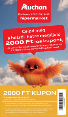 Auchan Akciós újság - amely érvényes a következő dátumtól: 11.09.2025