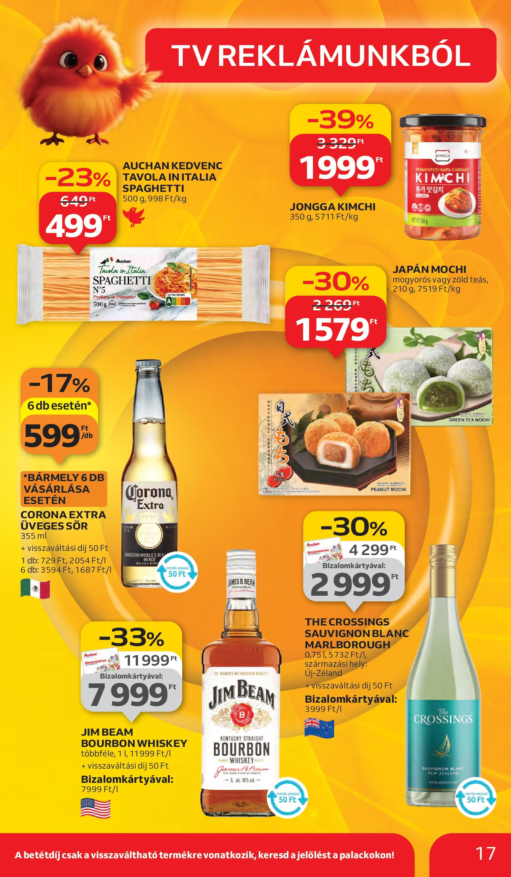 Auchan - Auchan újság érvényessége 09.17.-ig - 2025.09.10. -tól/töl > akció, lapozható szórólap 🛍️ | Oldal: 17 | Termékek: Whiskey, Bourbon, TV, Sör