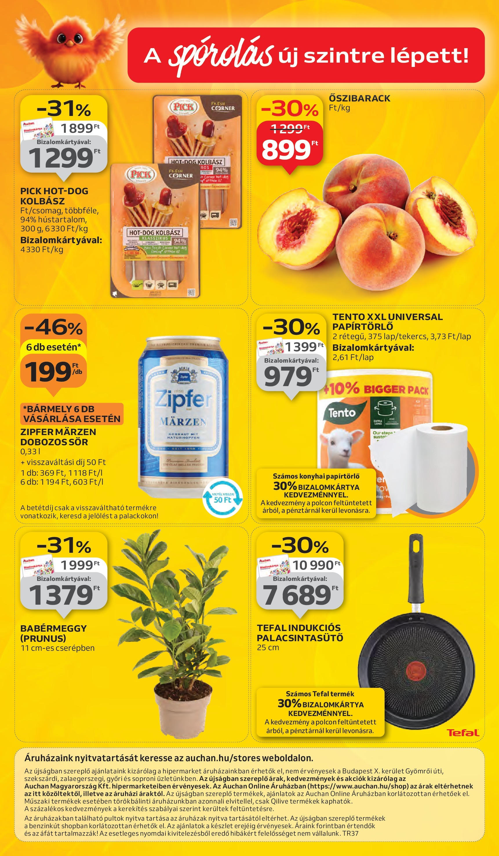 Auchan - Auchan újság érvényessége 09.17.-ig - 2025.09.10. -tól/töl > akció, lapozható szórólap 🛍️ | Oldal: 42 | Termékek: Őszibarack, Pick, Dobozos sör, Sör