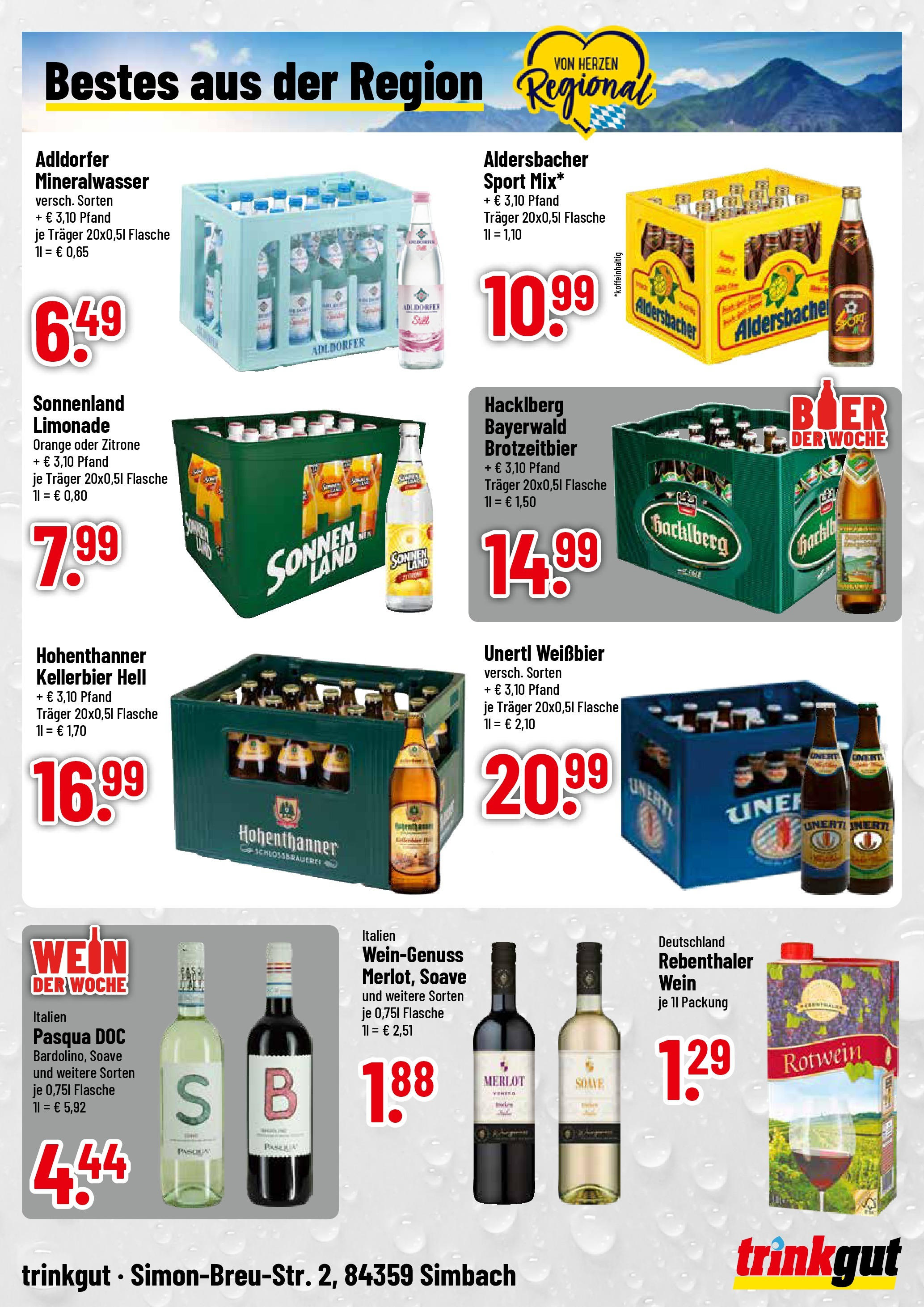 Trinkgut - trinkgut: Wochenangebote (ab 14.09.2025) » Angebote online | Seite: 4 | Produkte: Rotwein, Merlot, Zitrone, Wein